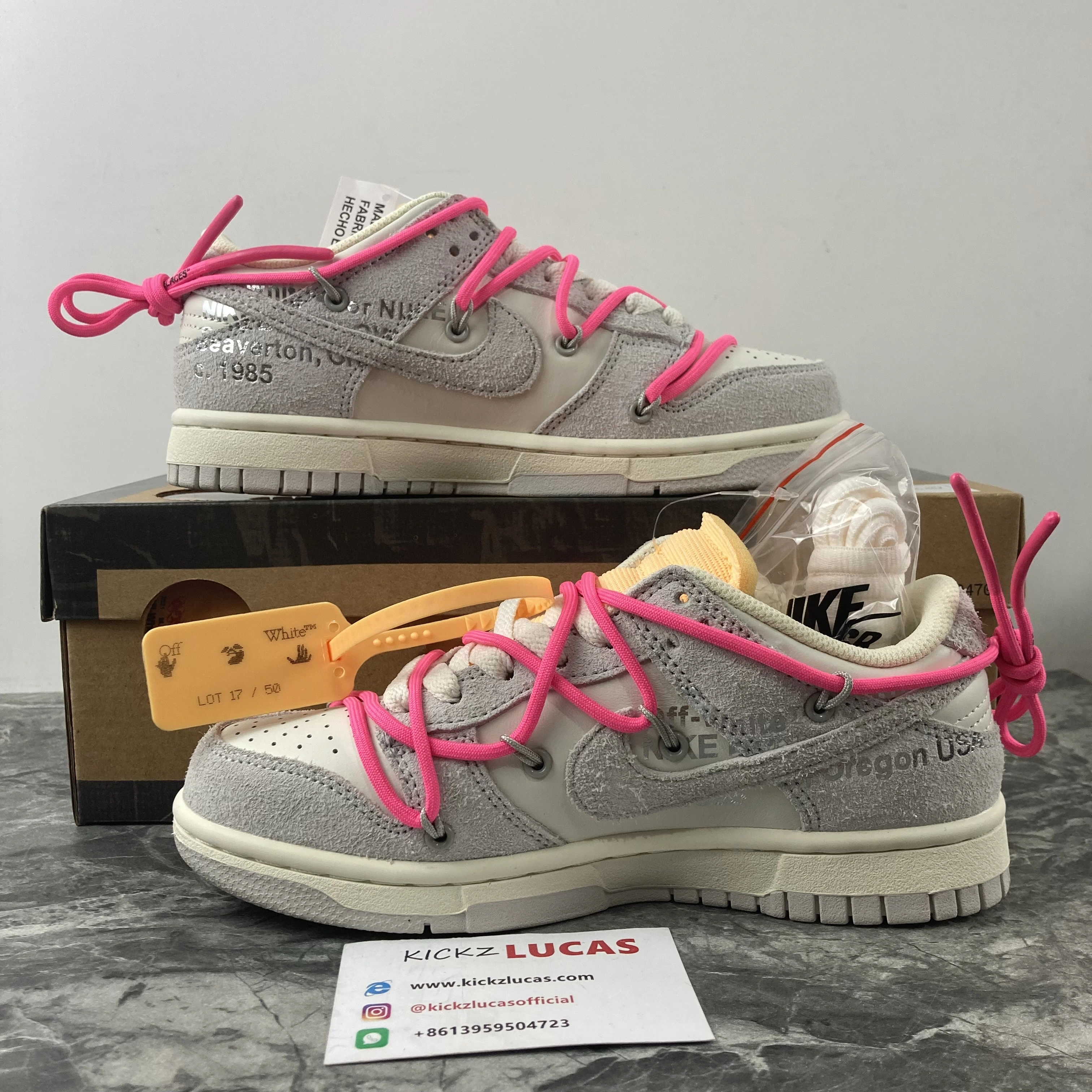 Dunk Low Off-White Lot 17 DJ0950- SoftTouch 476