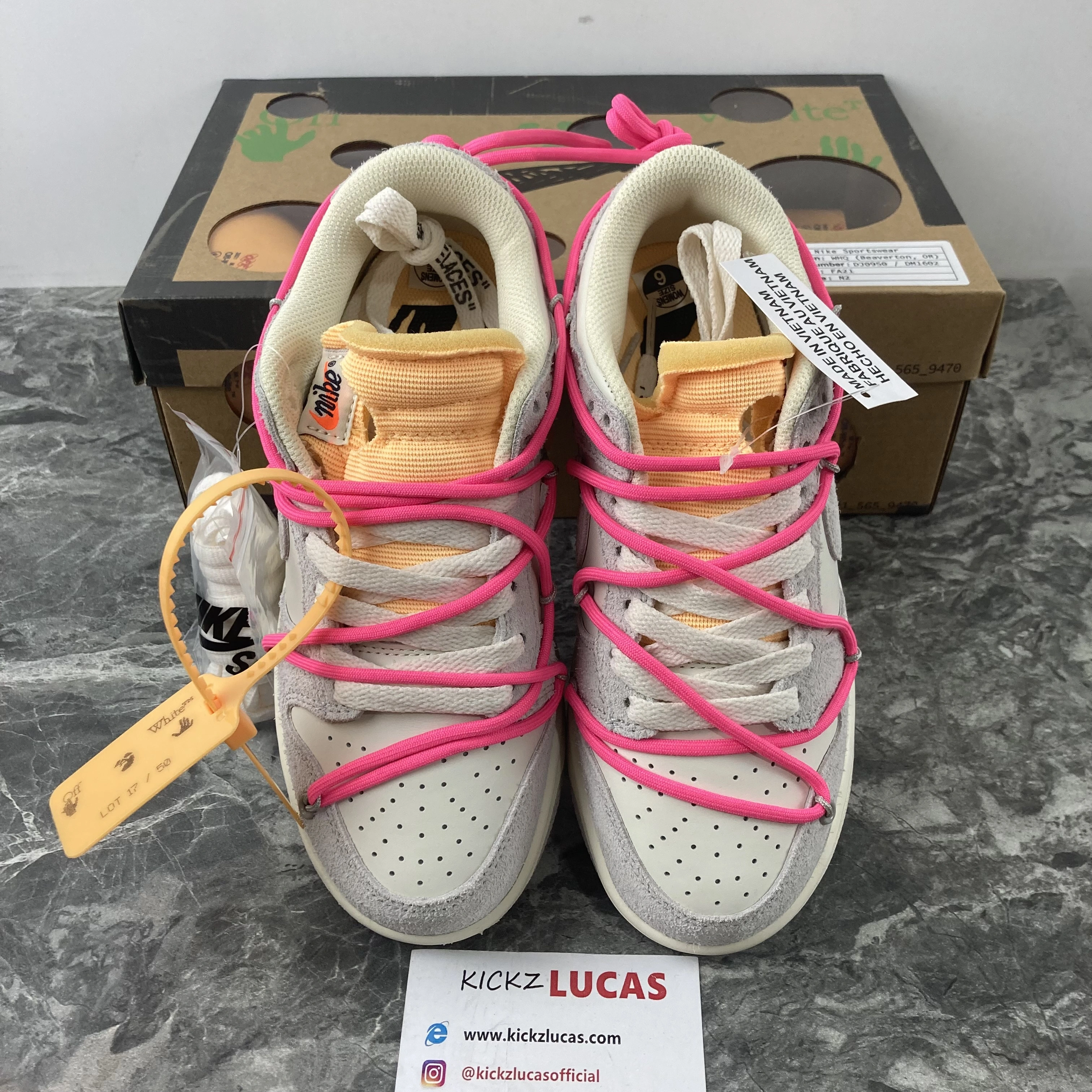 Dunk Low Off-White Lot 17 DJ0950- SoftTouch 476