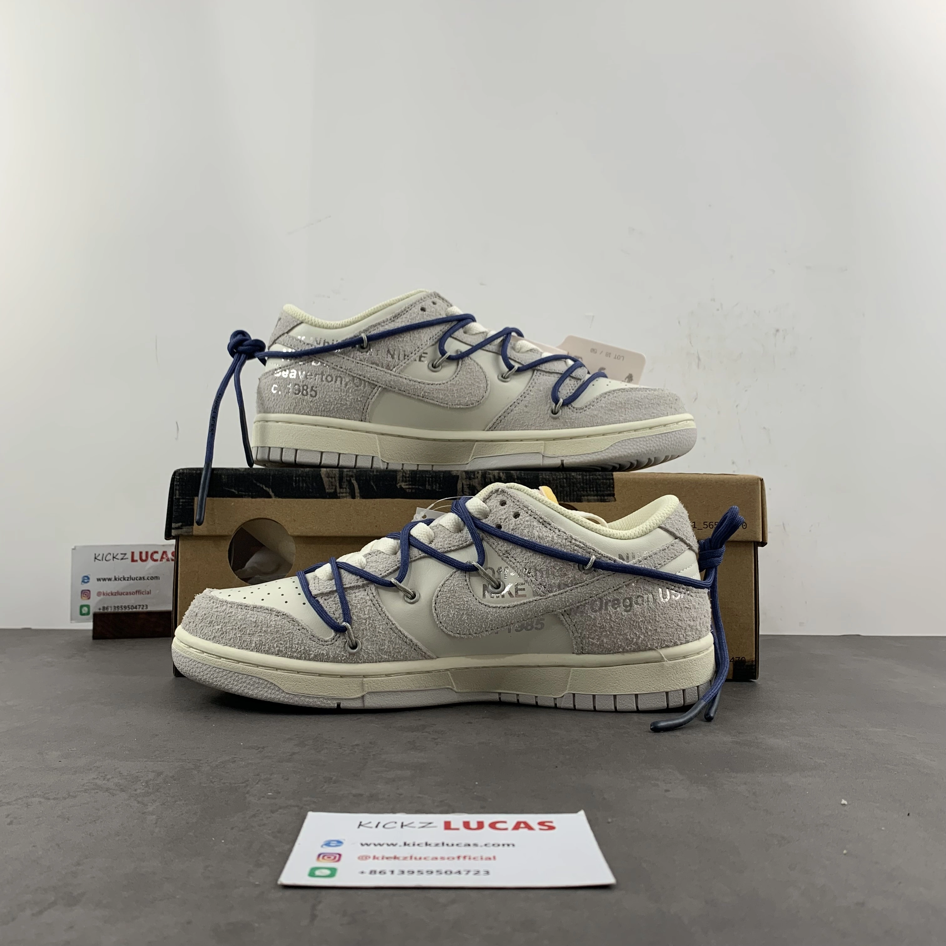 SoftTouch Dunk Low Off-White Lot 18 DJ0950- 459
