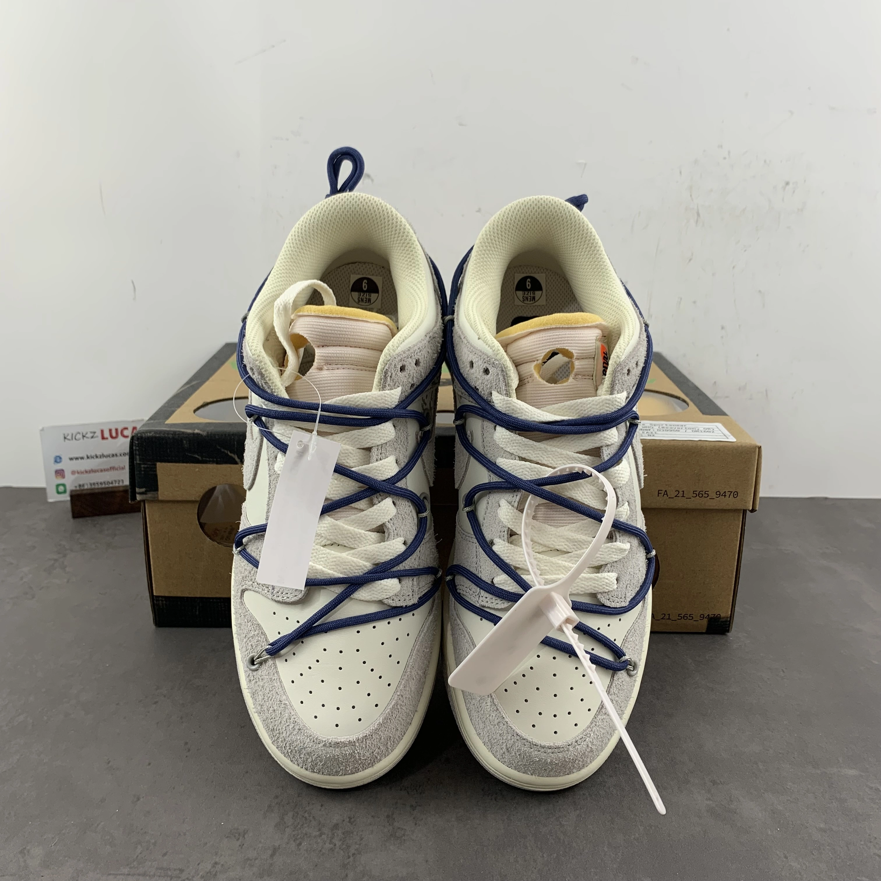SoftTouch Dunk Low Off-White Lot 18 DJ0950- 459