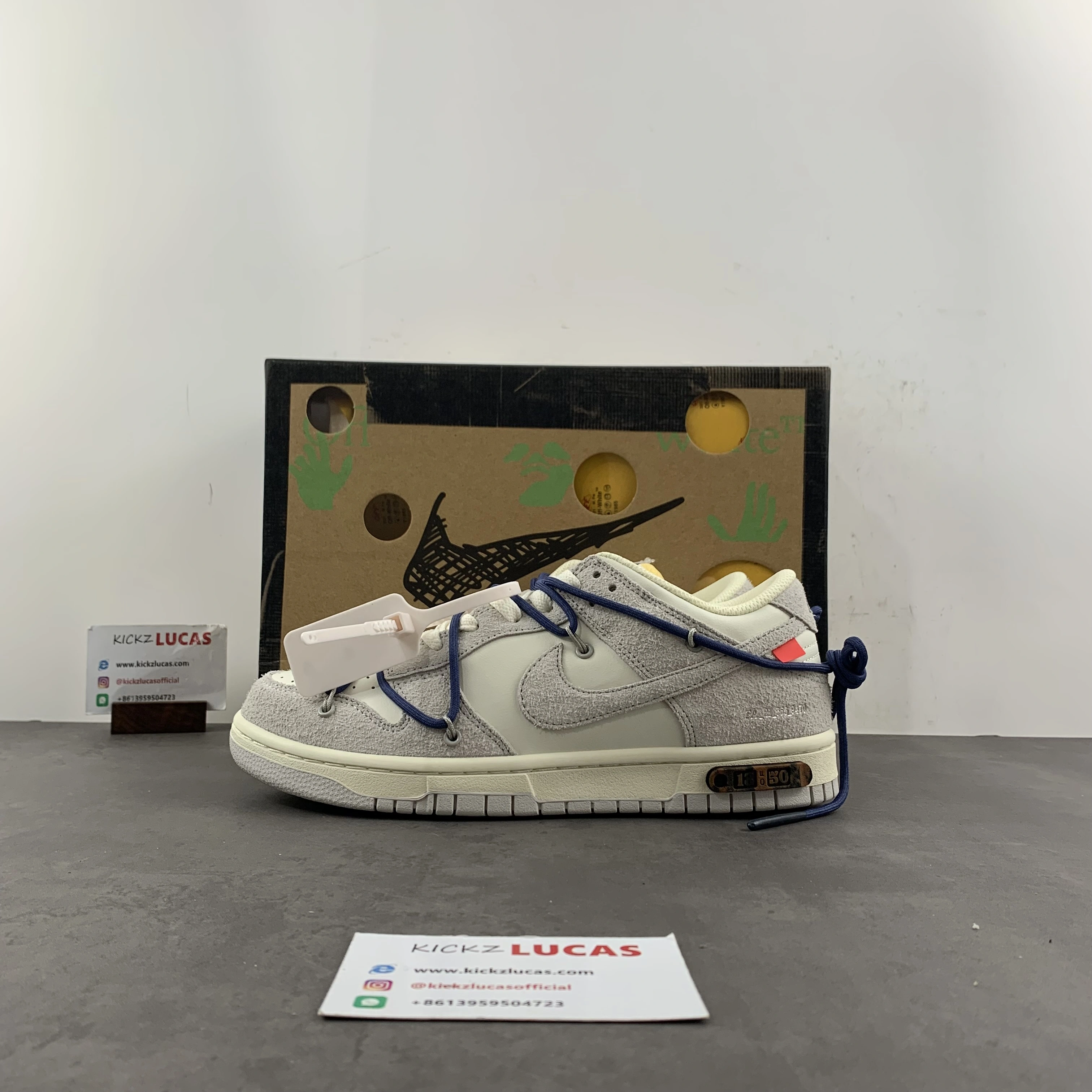 SoftTouch Dunk Low Off-White Lot 18 DJ0950- 459