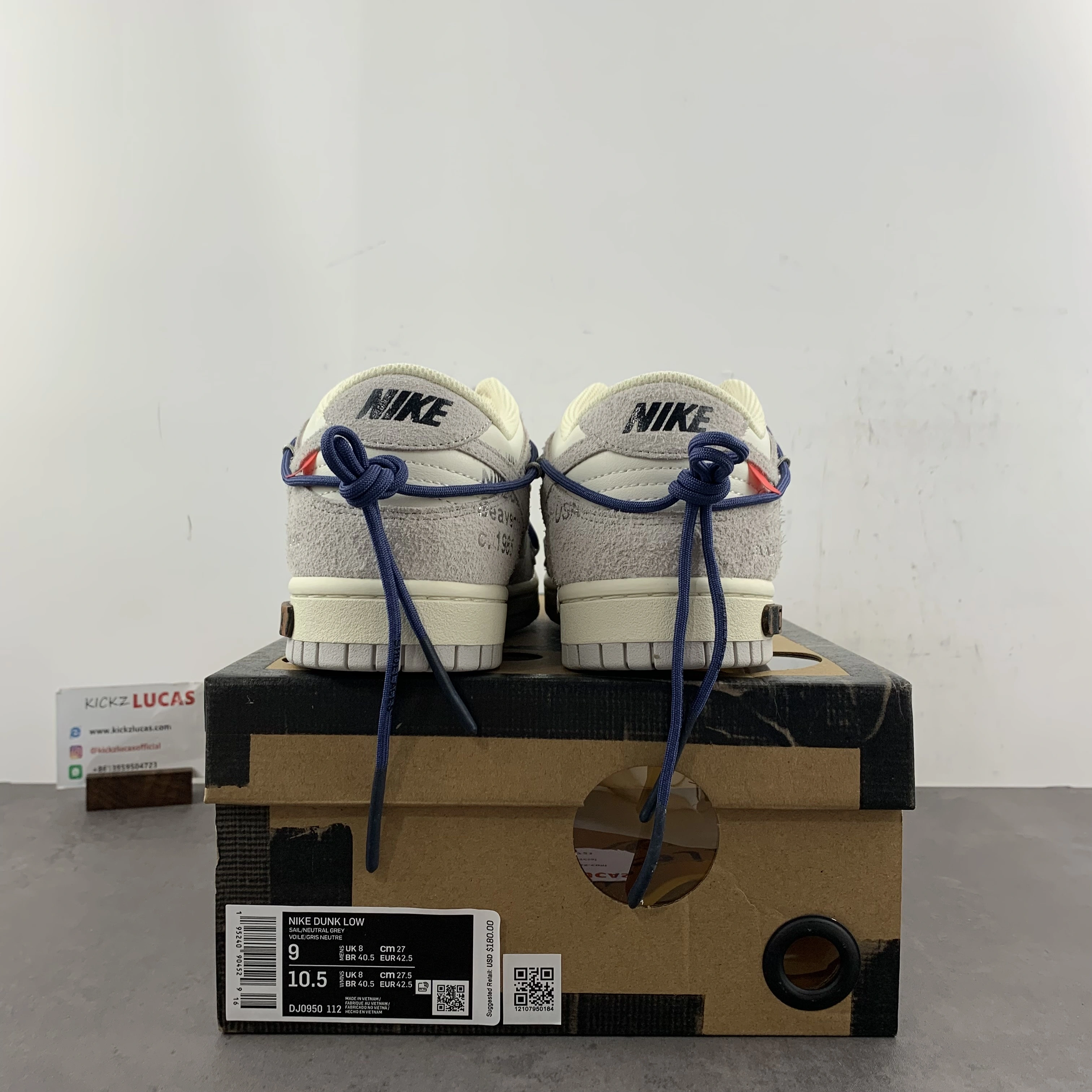 SoftTouch Dunk Low Off-White Lot 18 DJ0950- 459