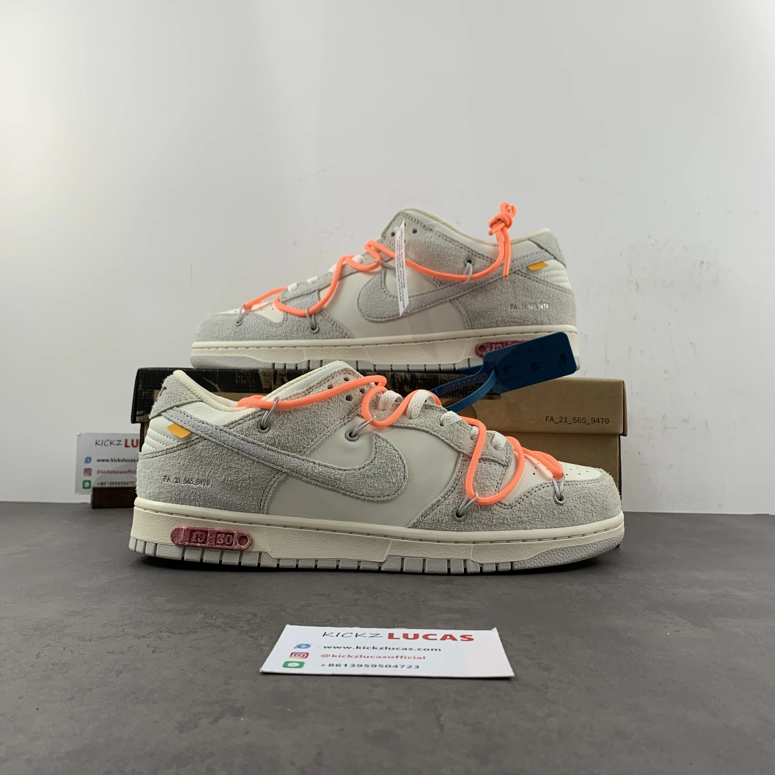 Dunk Low Off-White Lot 19 DJ0950- Vibrant 431