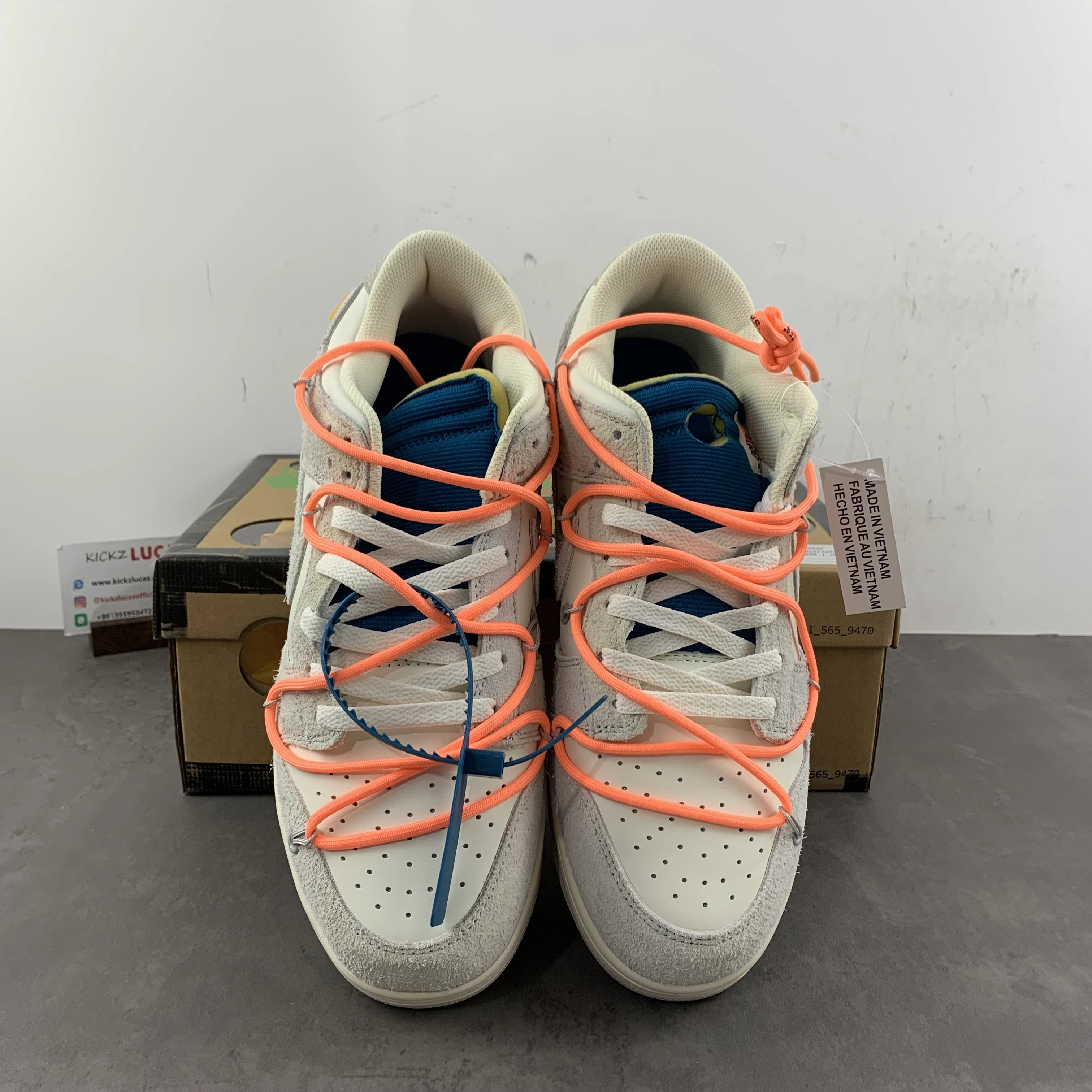 Dunk Low Off-White Lot 19 DJ0950- Vibrant 431