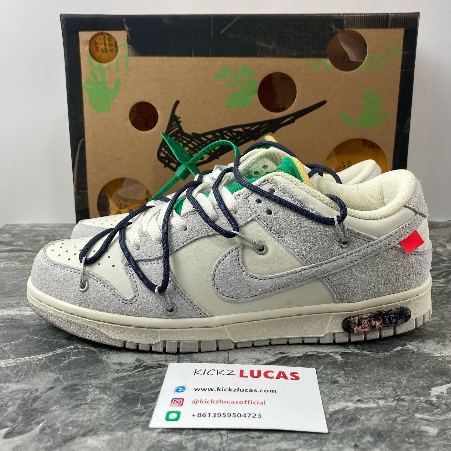 Colorful Dunk Low Off-White Lot 20 DJ0950- 433