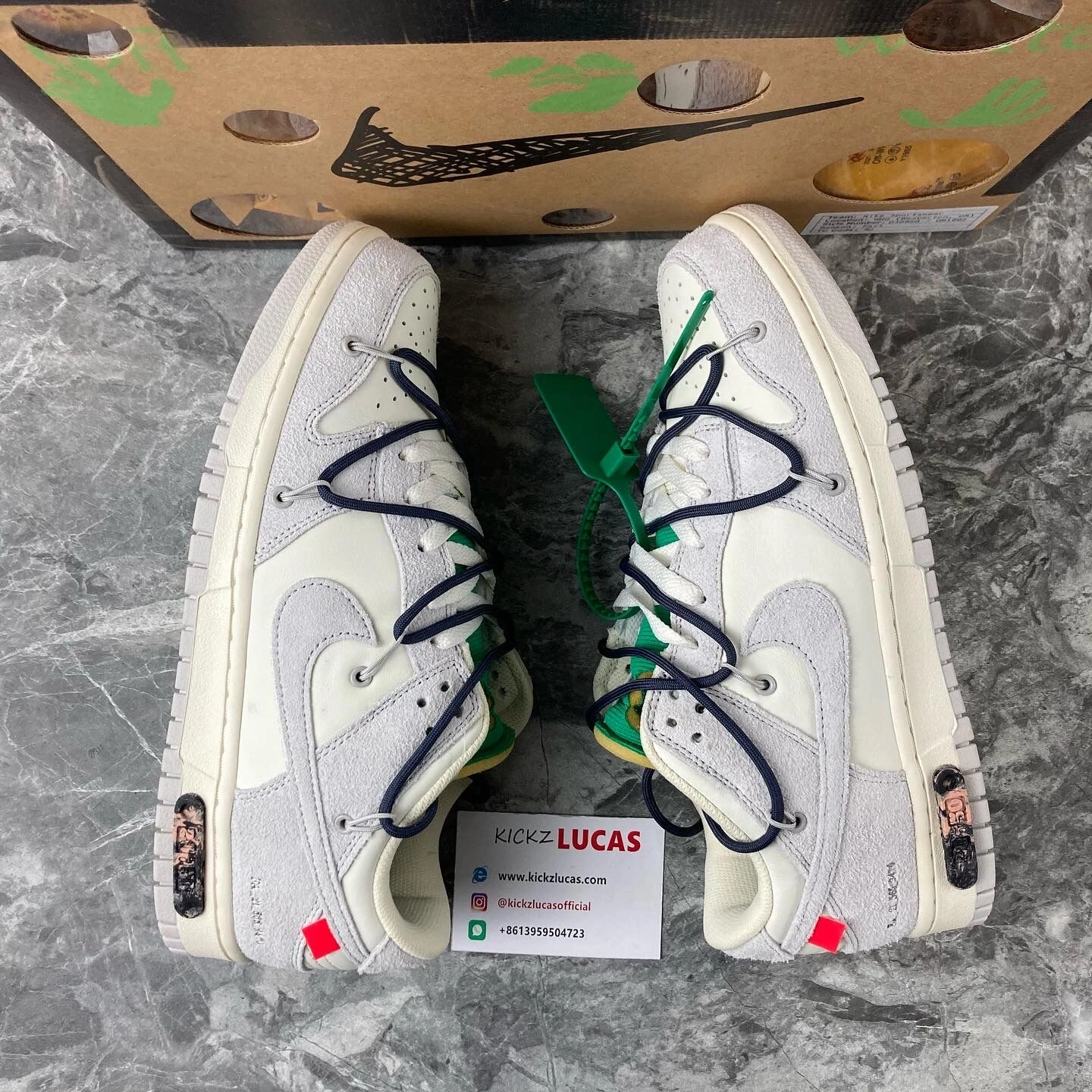 Colorful Dunk Low Off-White Lot 20 DJ0950- 433