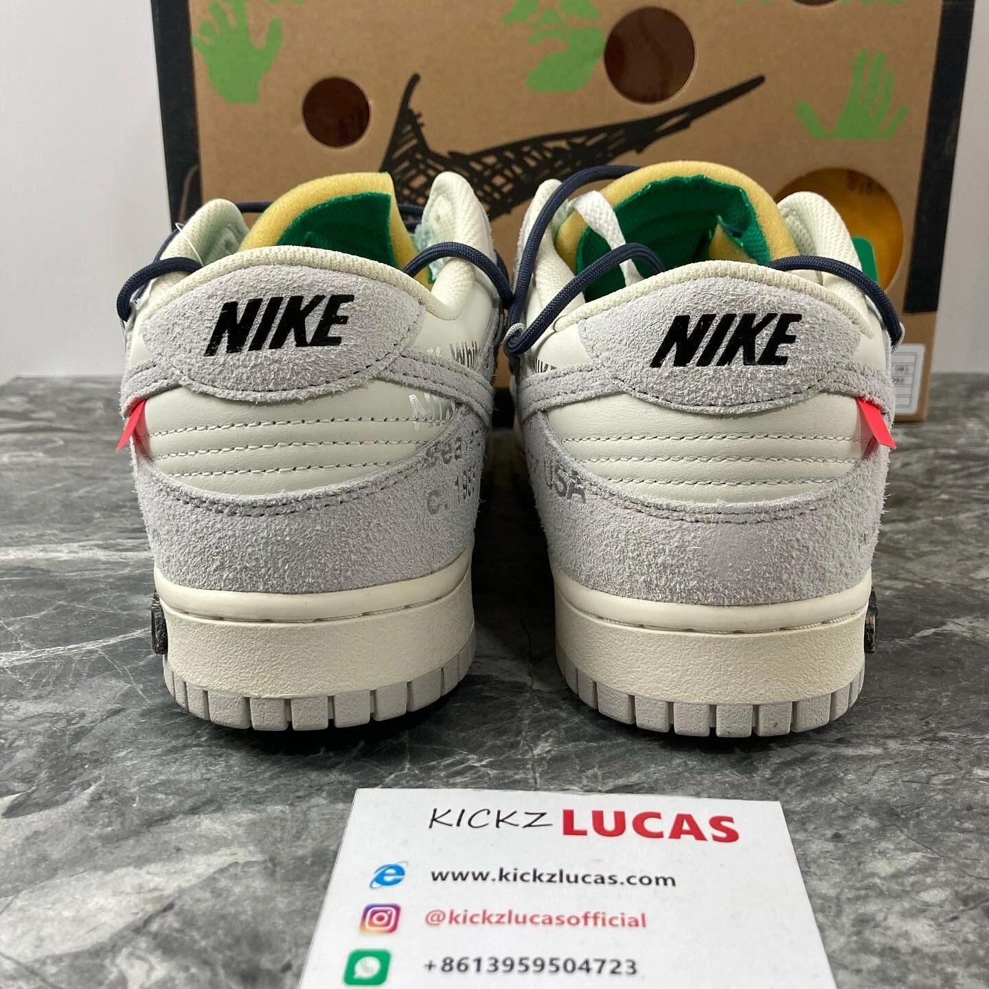Colorful Dunk Low Off-White Lot 20 DJ0950- 433