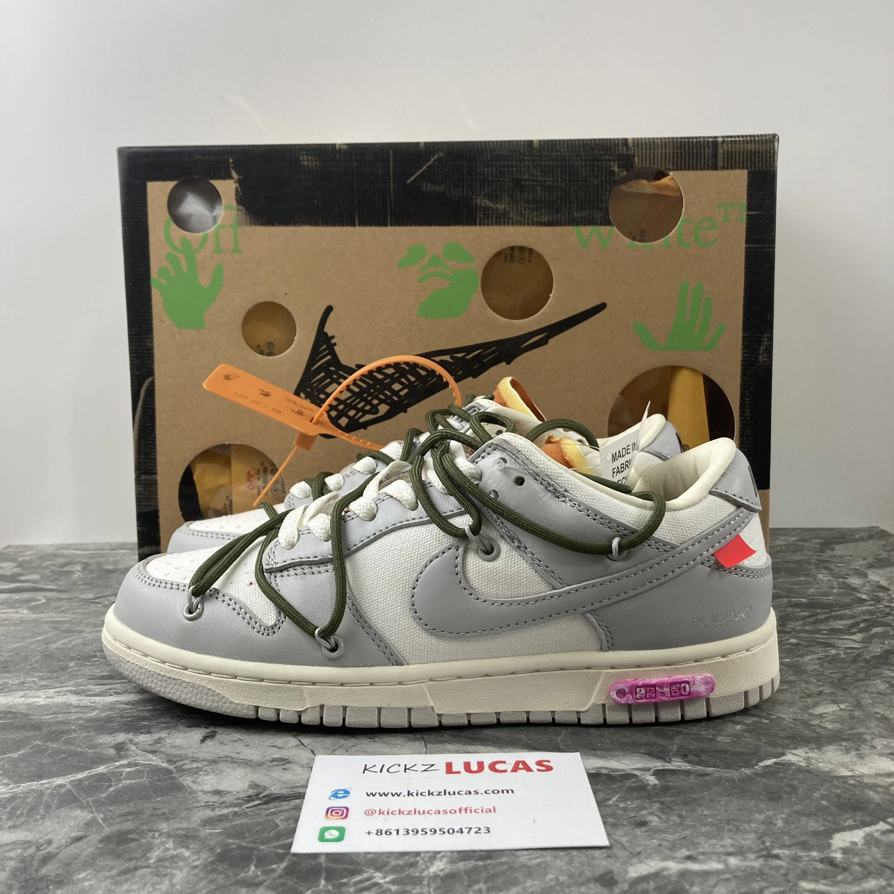 UrbanStyle Dunk Low Off-White Lot 22 DM1602- 491