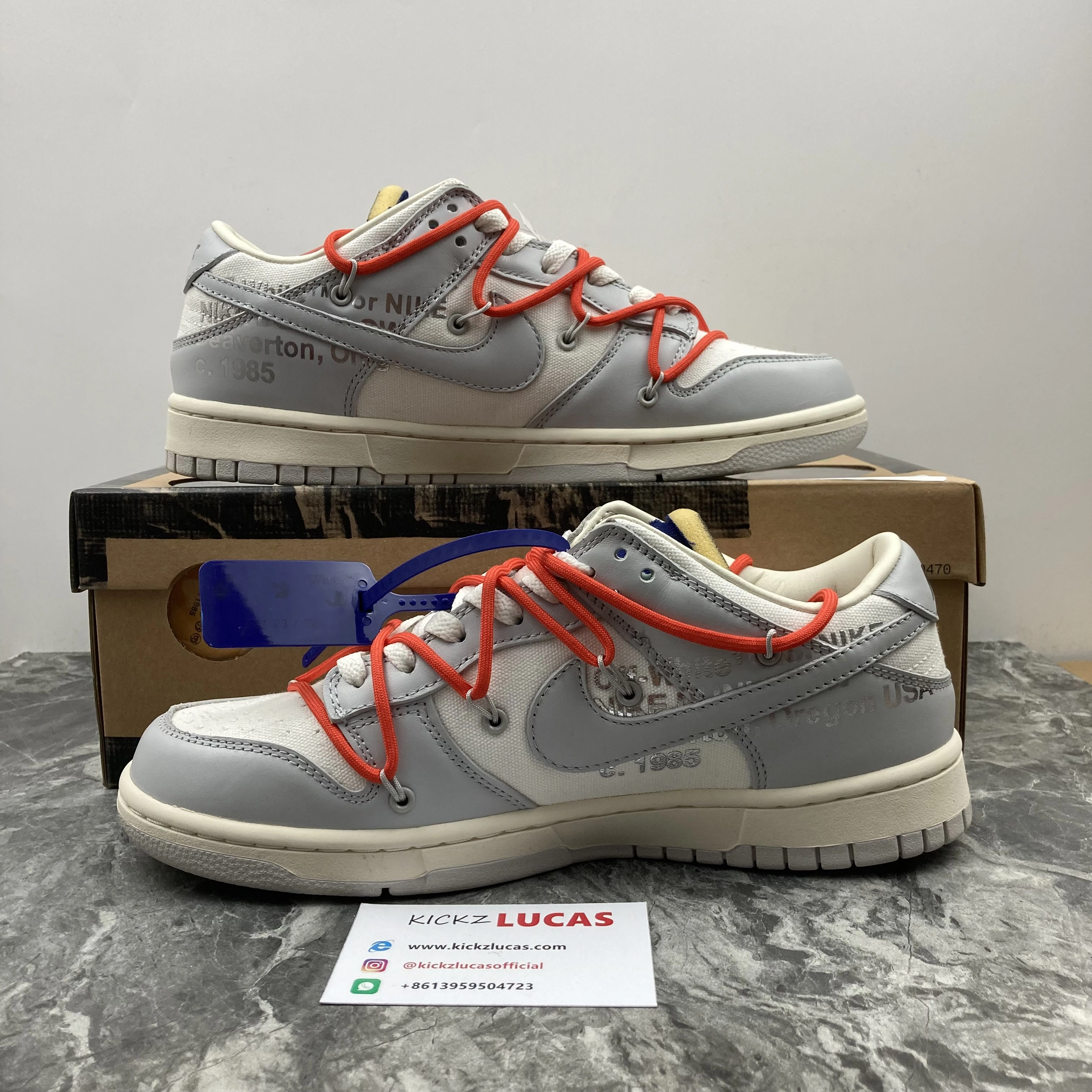 Durable Dunk Low Off-White Lot 23 DM1602- 502