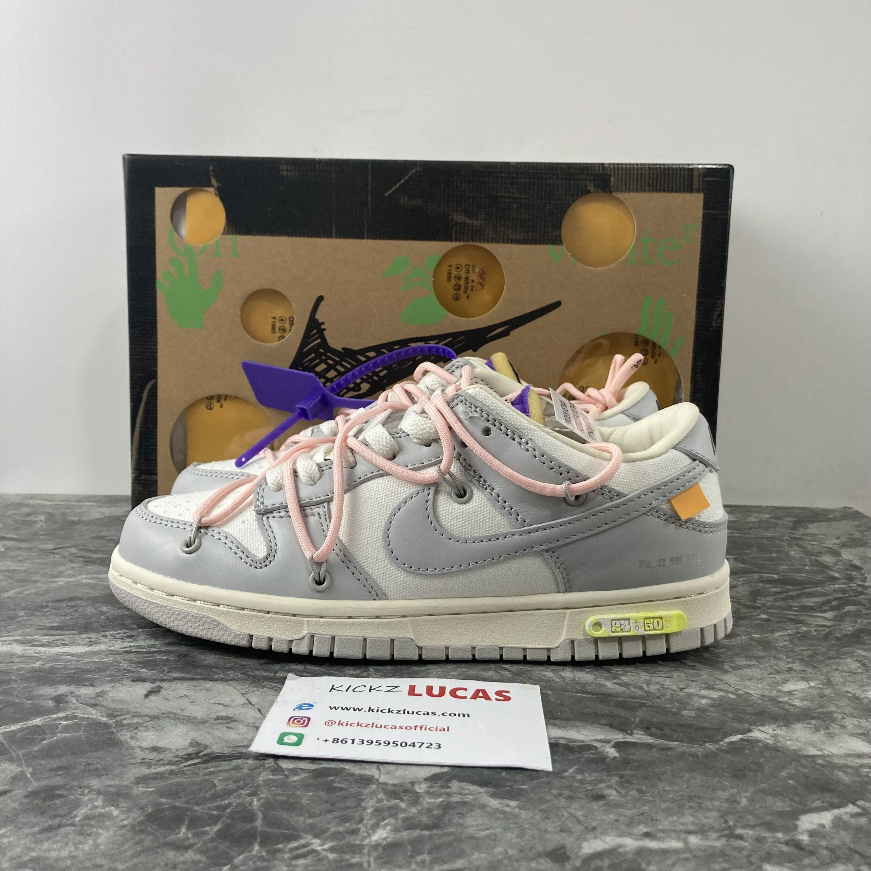 Dunk Low Off-White Lot 24 DM1602- Resilient 490