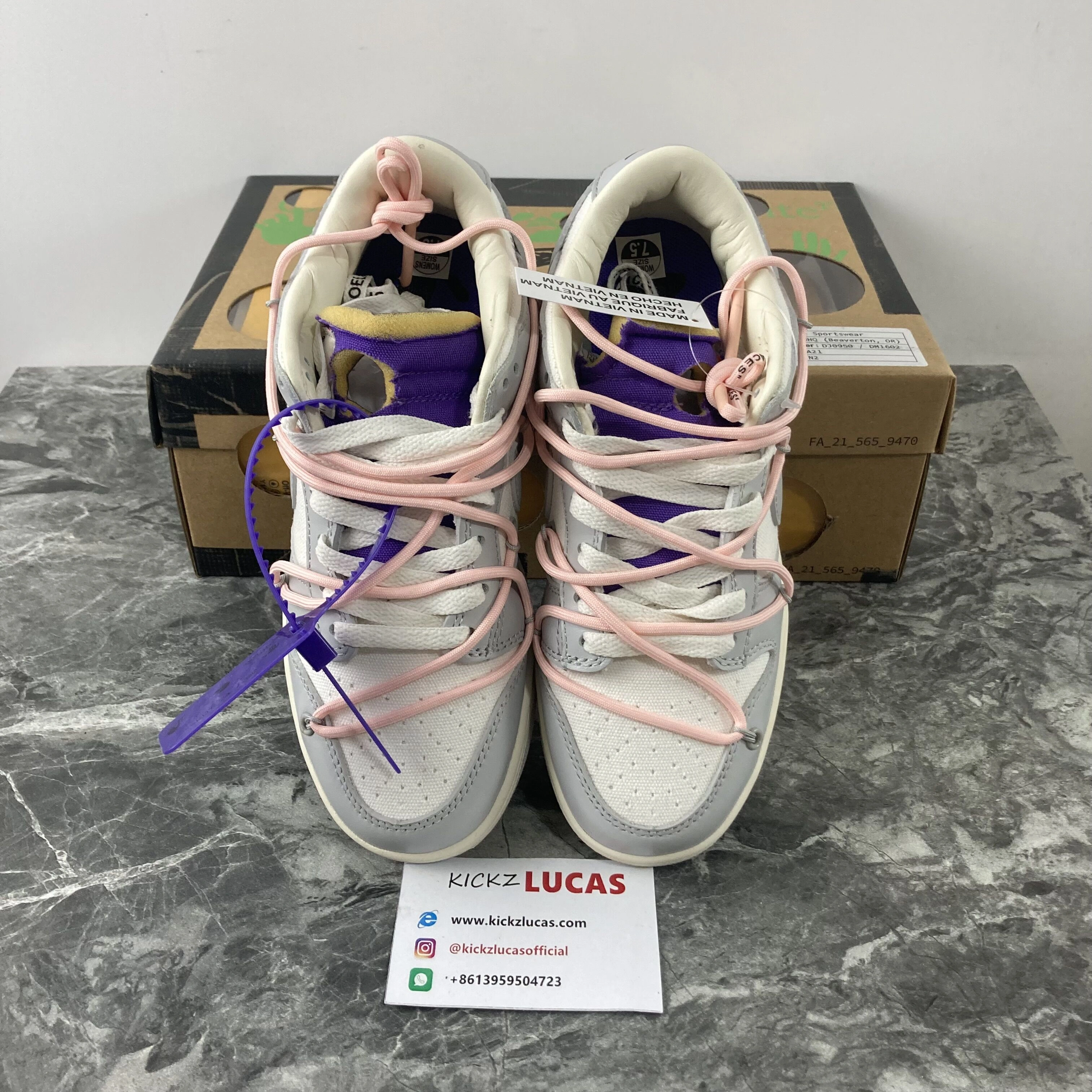 Dunk Low Off-White Lot 24 DM1602- Resilient 490