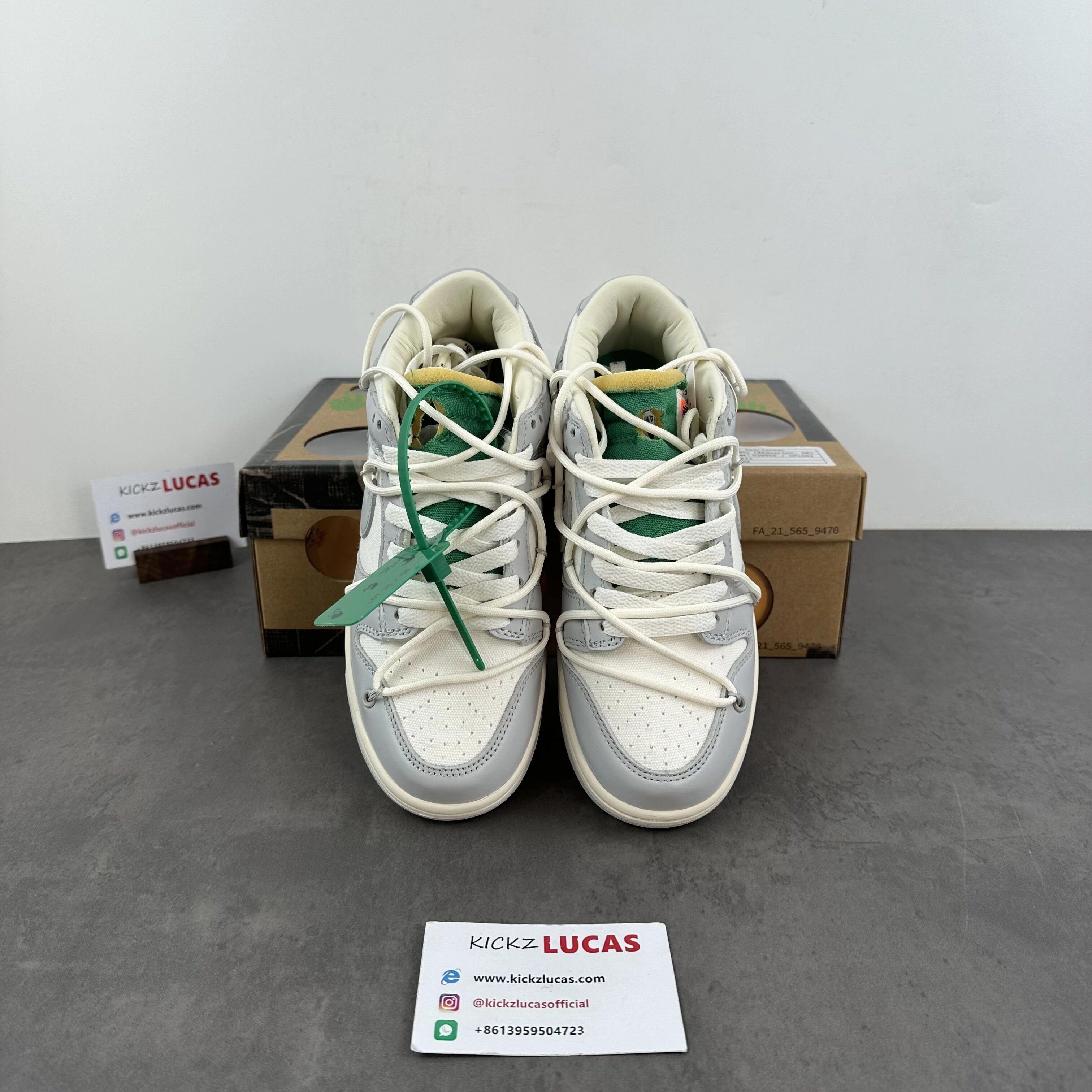 TimelessDesign Dunk Low Off-White Lot 25 DM1602- 499