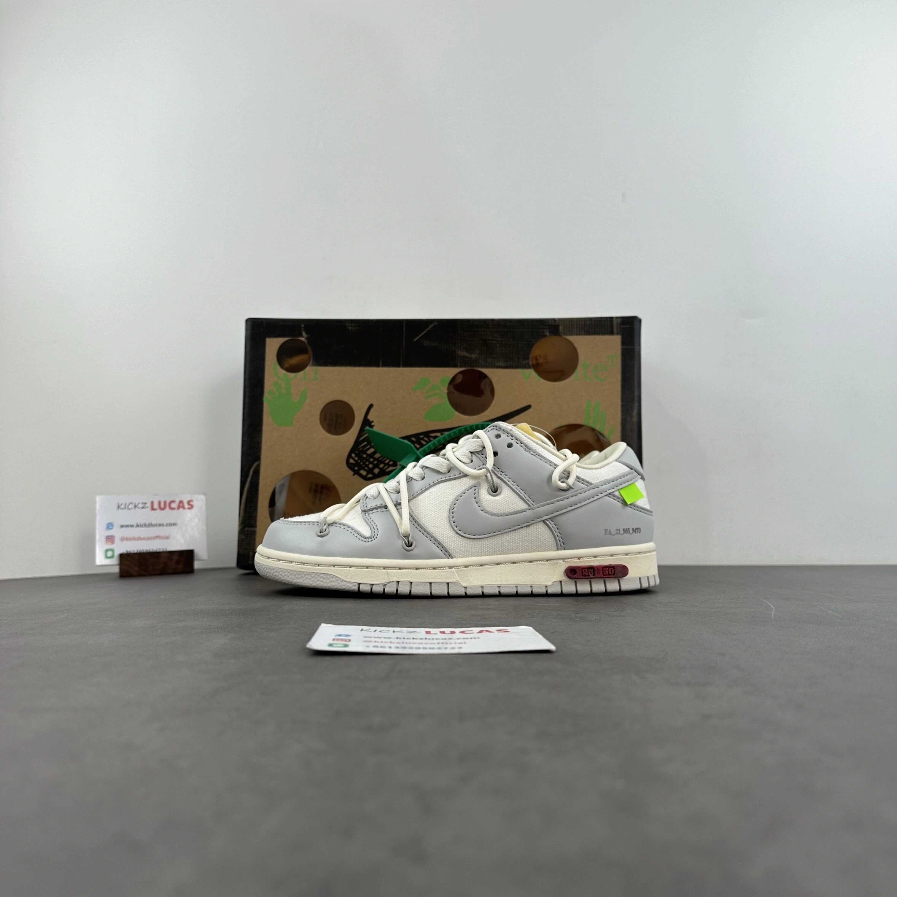 TimelessDesign Dunk Low Off-White Lot 25 DM1602- 499