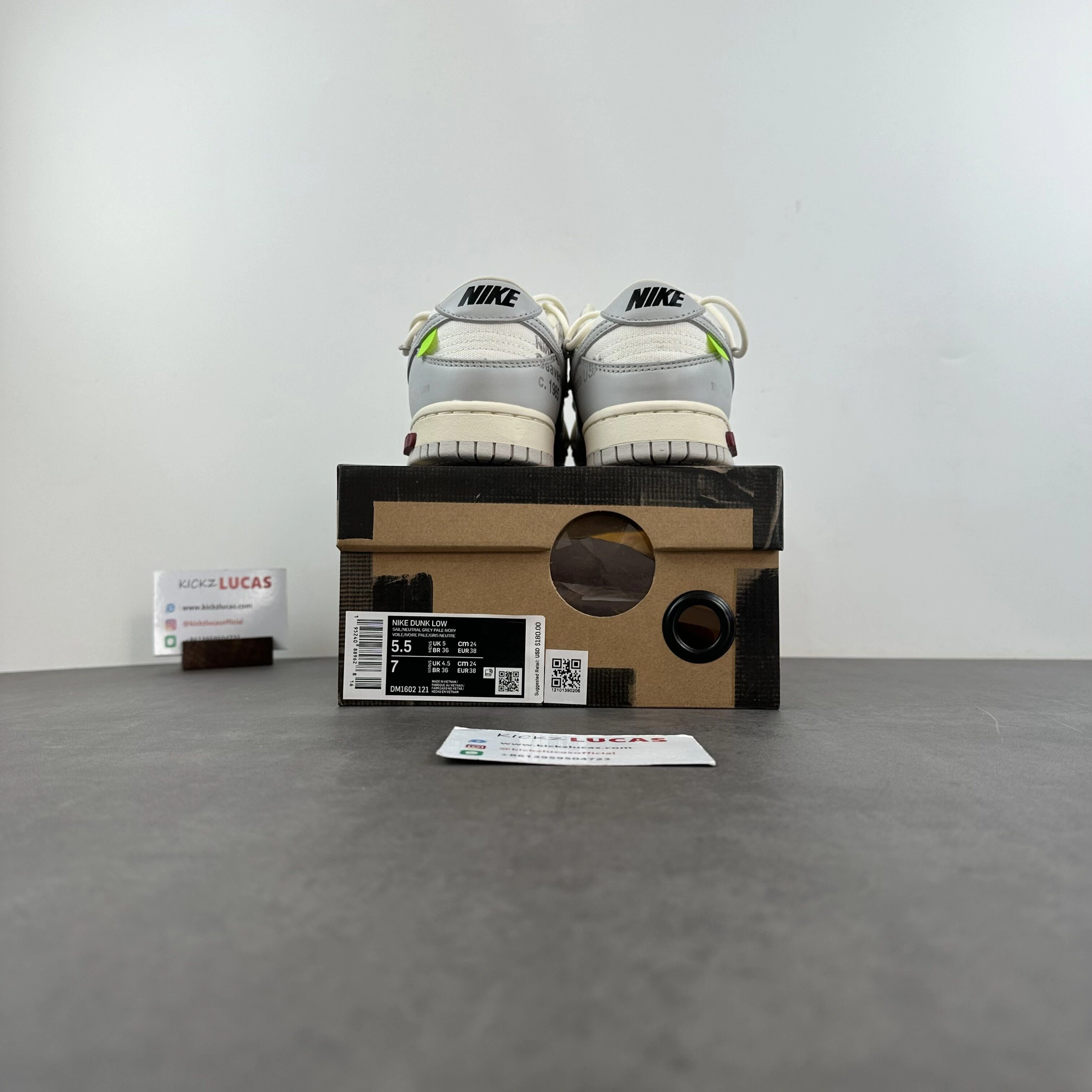TimelessDesign Dunk Low Off-White Lot 25 DM1602- 499