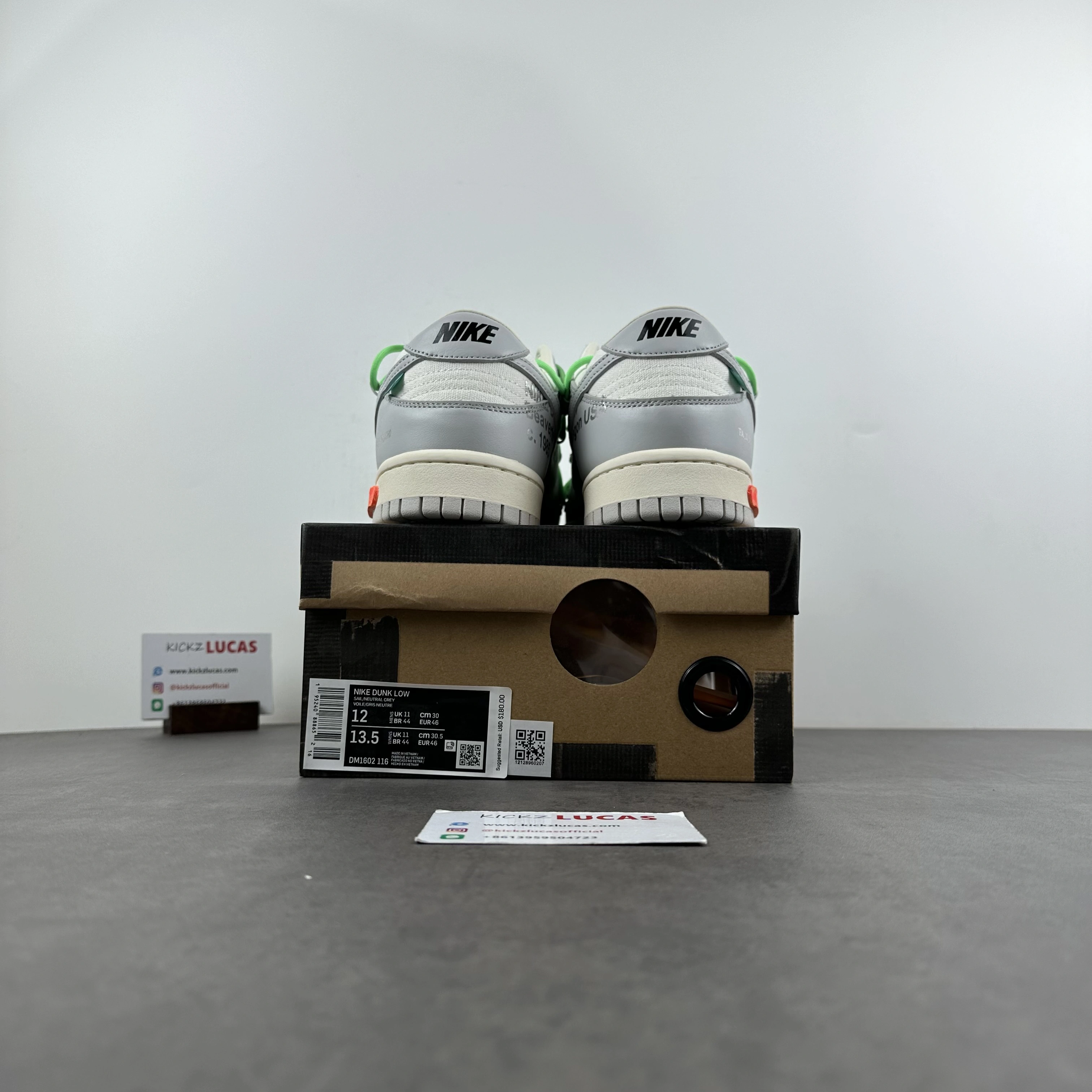 Comfortable Dunk Low Off-White Lot 26 DM1602- 486
