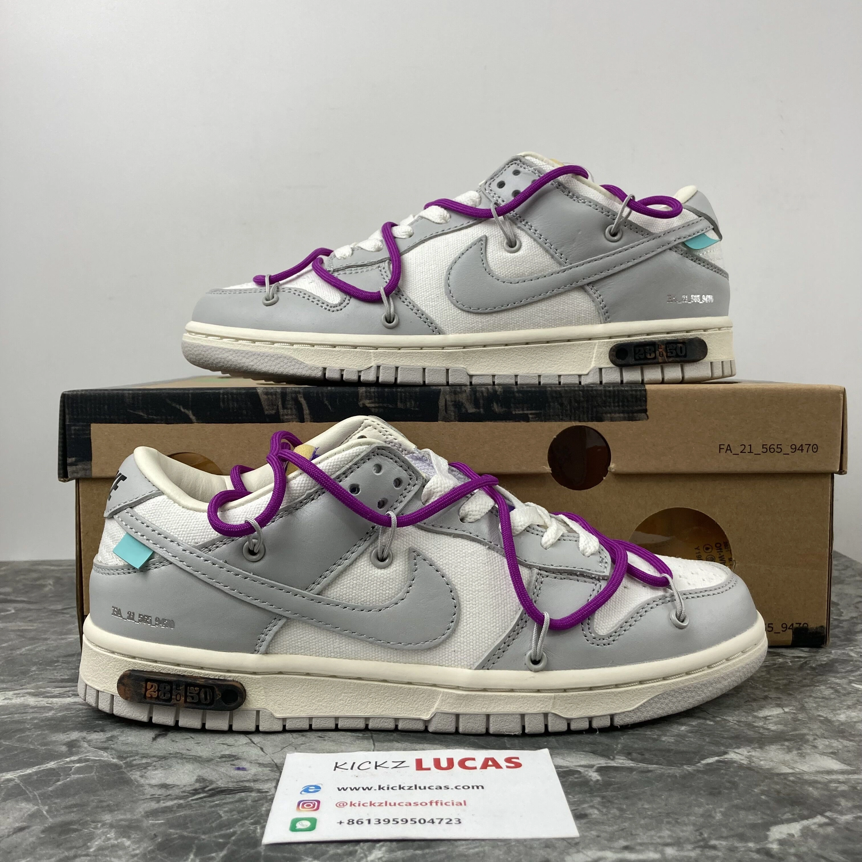 Dunk Low Off-White Lot 28 DM1602- Trendy 430