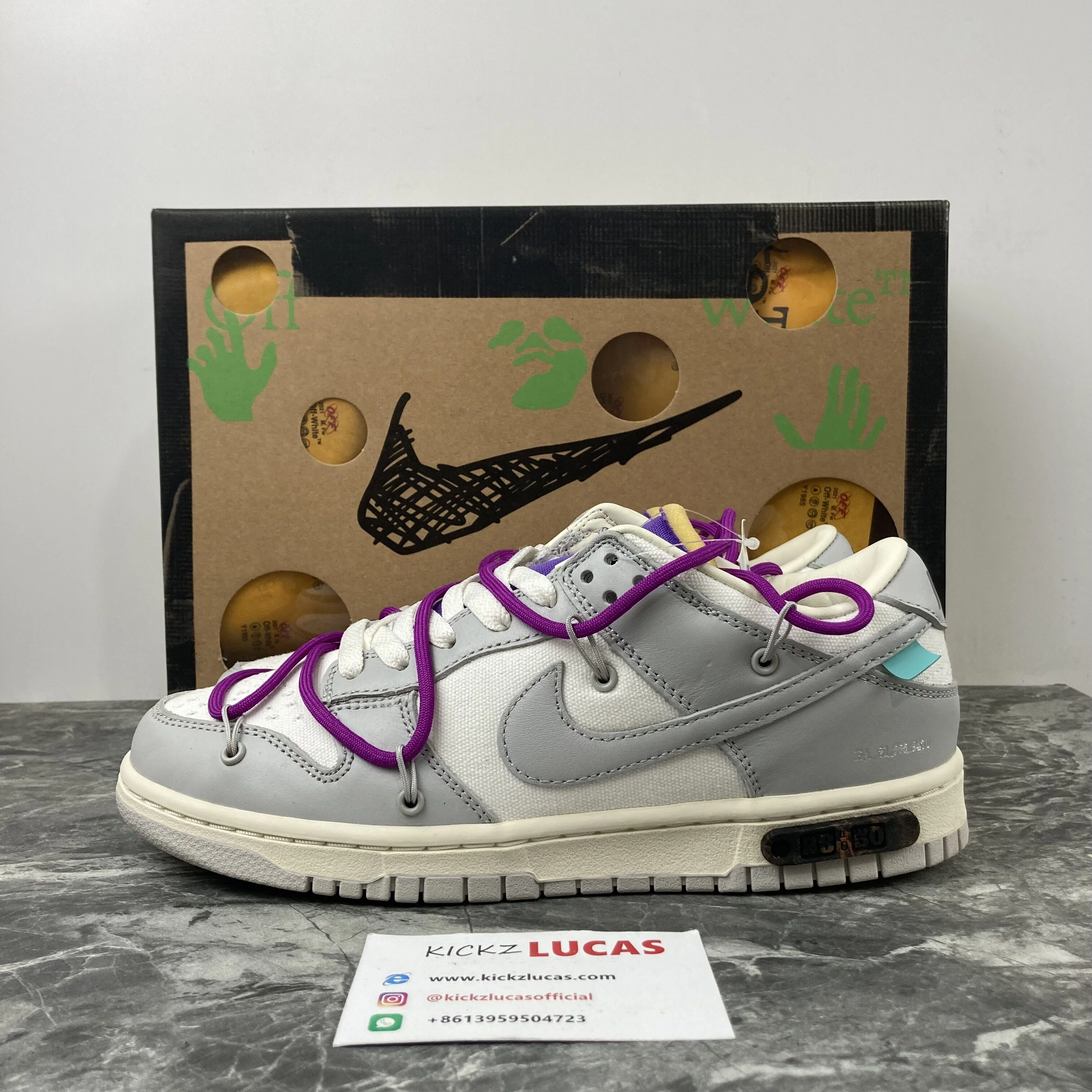 Dunk Low Off-White Lot 28 DM1602- Trendy 430