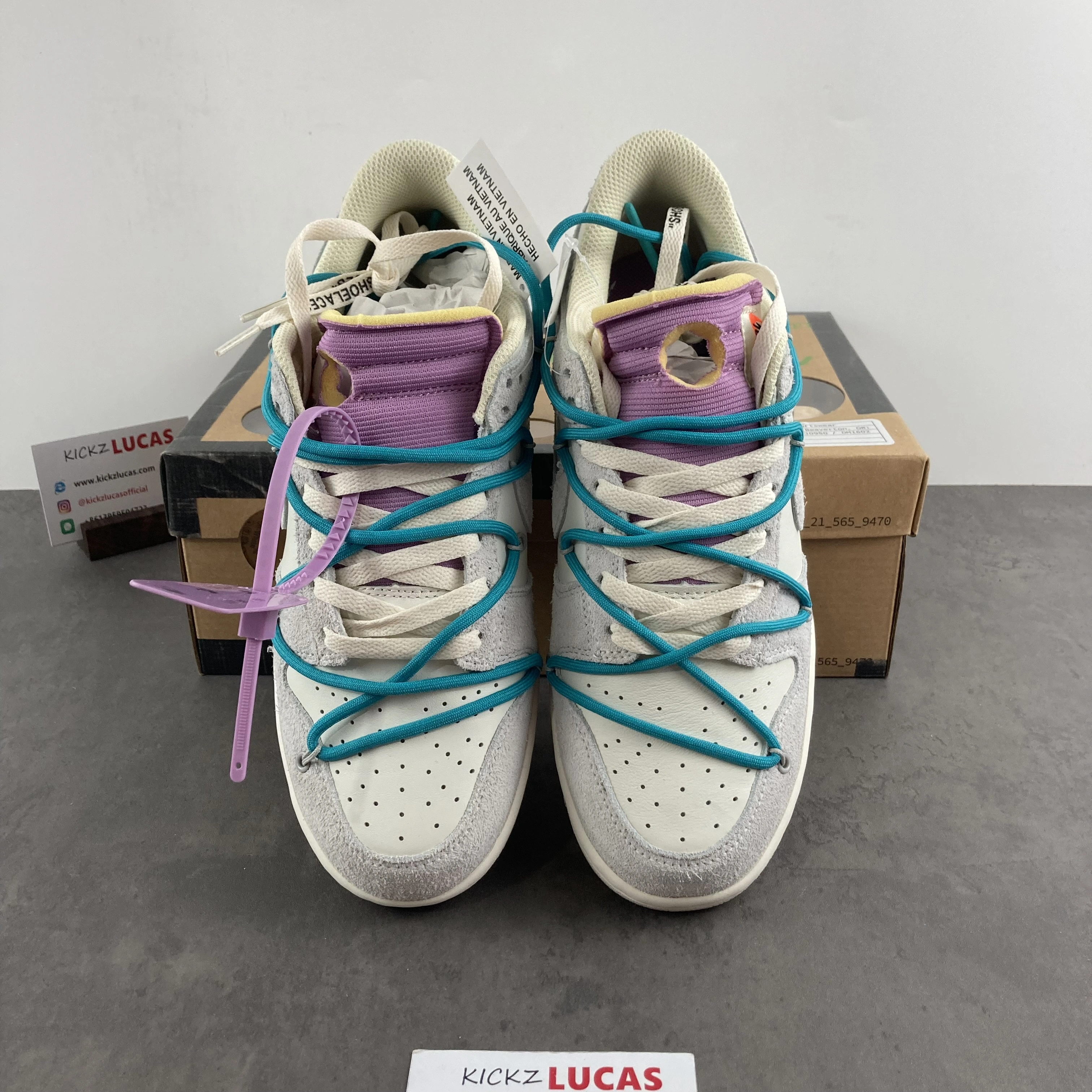 Modern Dunk Low Off-White Lot 36 DJ0950- 494