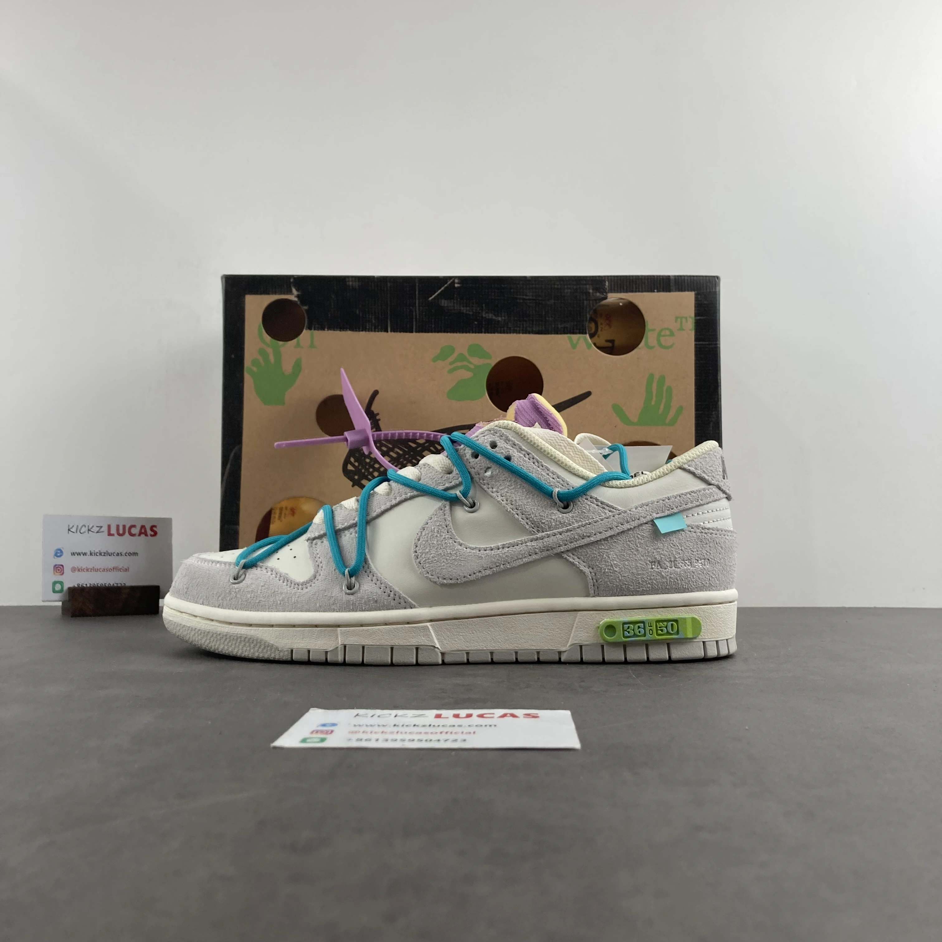 Modern Dunk Low Off-White Lot 36 DJ0950- 494