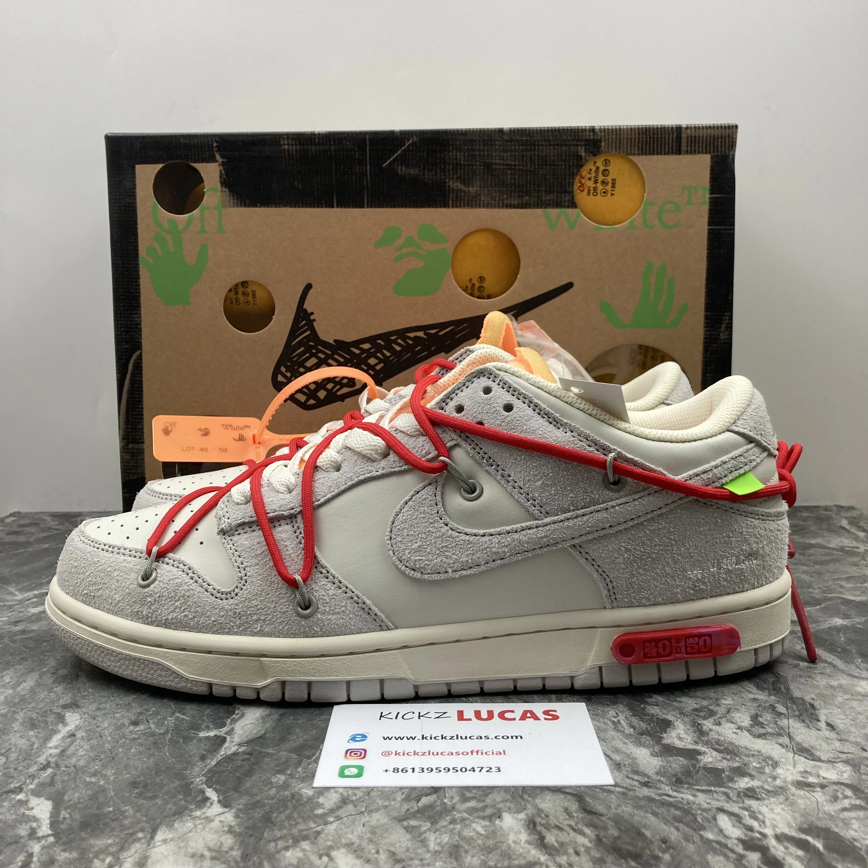 Dunk Low Off-White Lot 40 DJ0950- Affordable 481