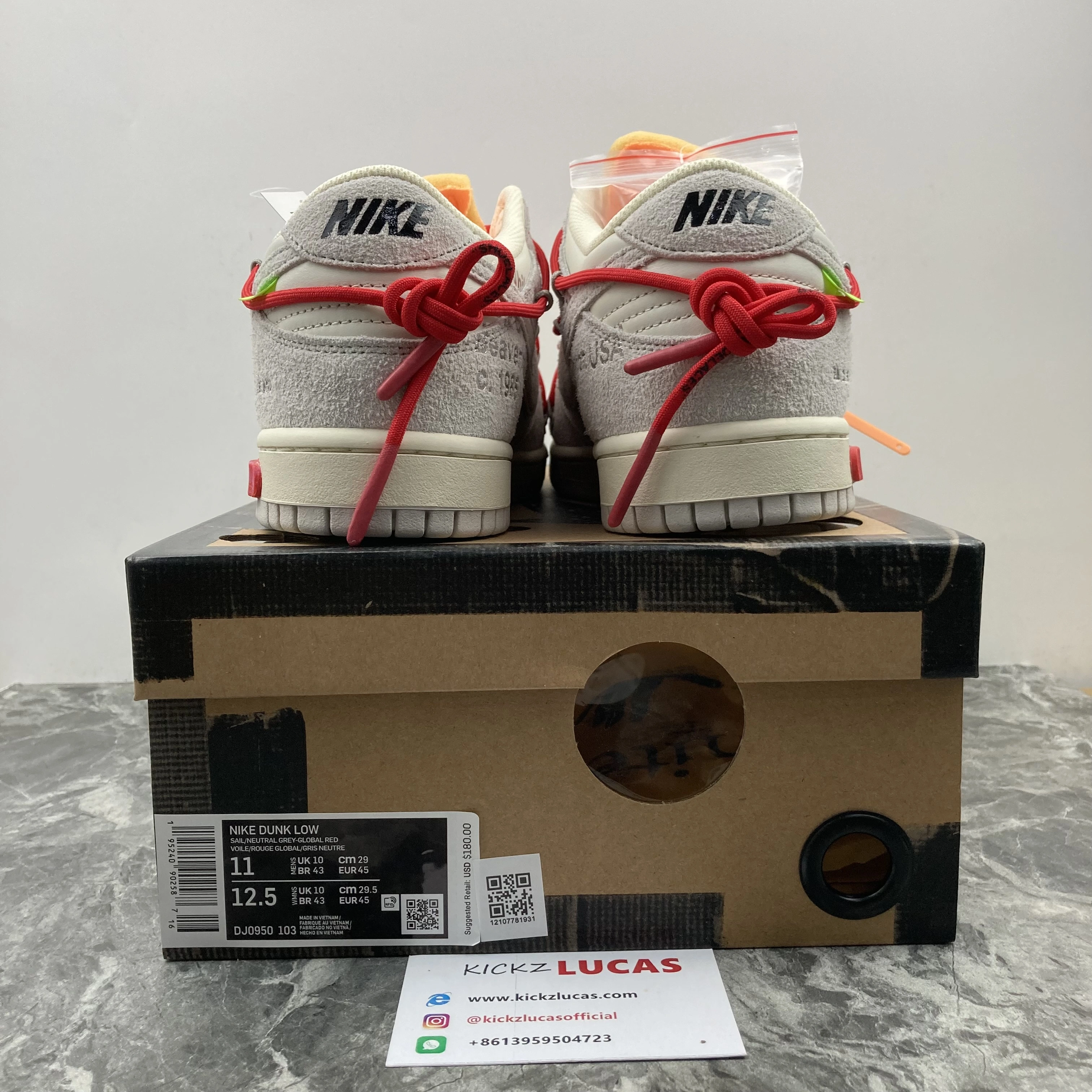 Dunk Low Off-White Lot 40 DJ0950- Affordable 481