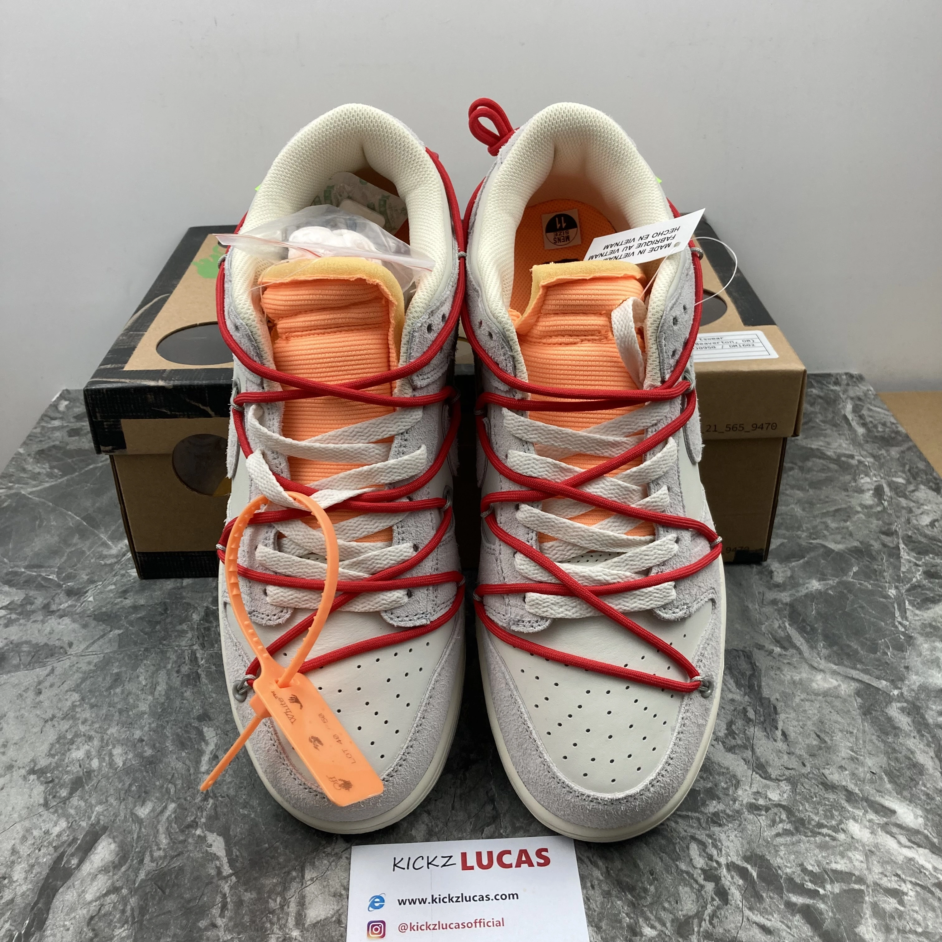 Dunk Low Off-White Lot 40 DJ0950- Affordable 481