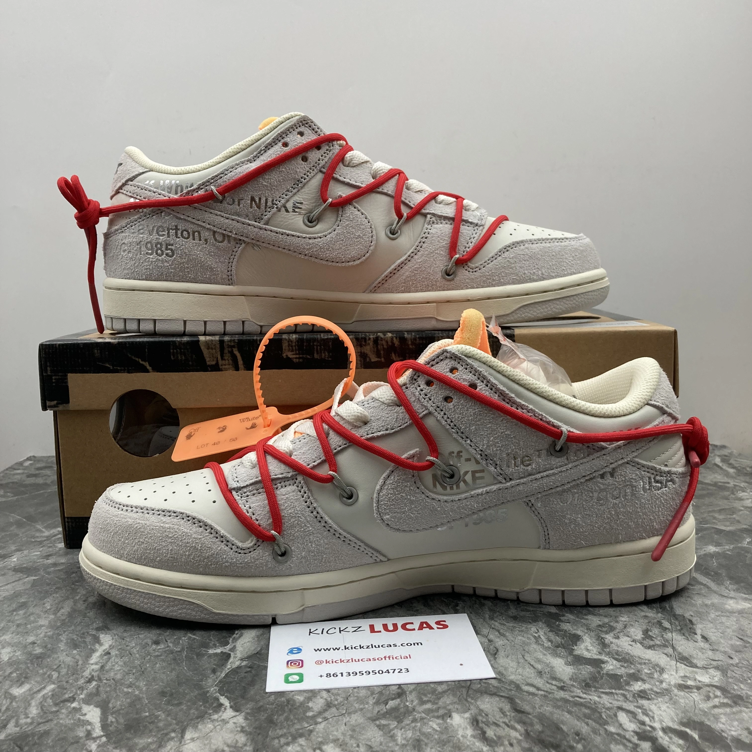 Dunk Low Off-White Lot 40 DJ0950- Affordable 481