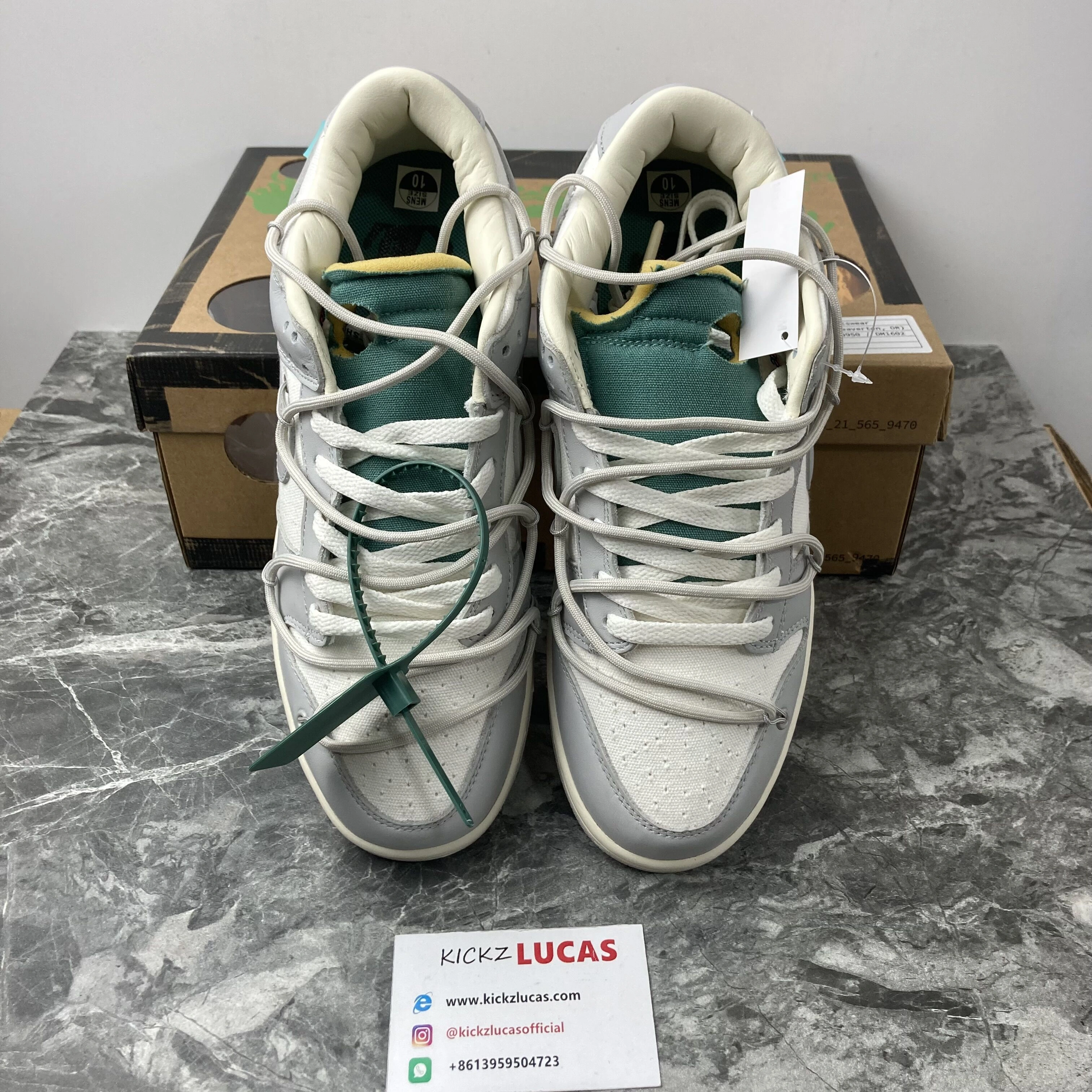 Durable Dunk Low Off-White Lot 42 DM1602- 432