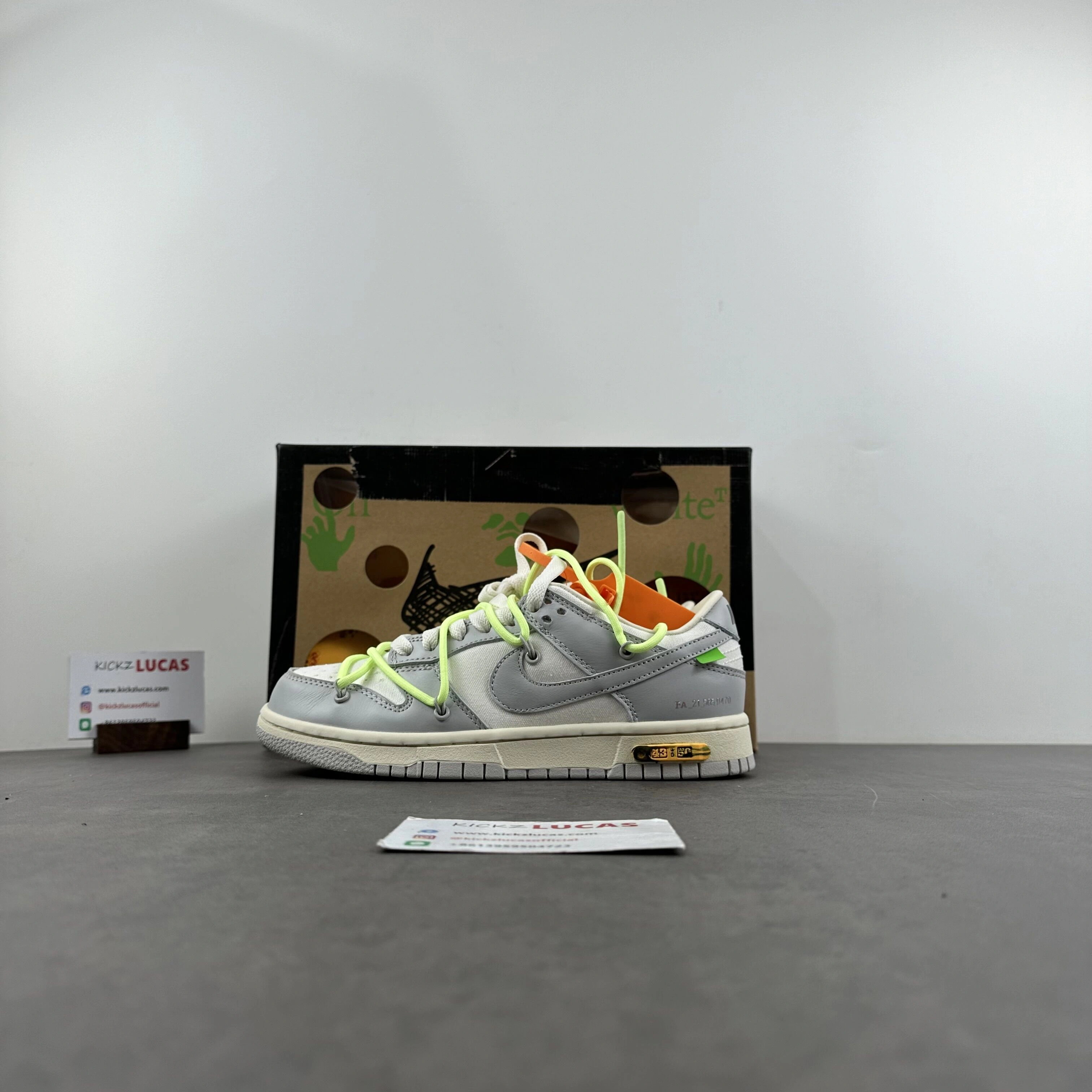 SmartChoice Dunk Low Off-White Lot 43 DM1602- 461