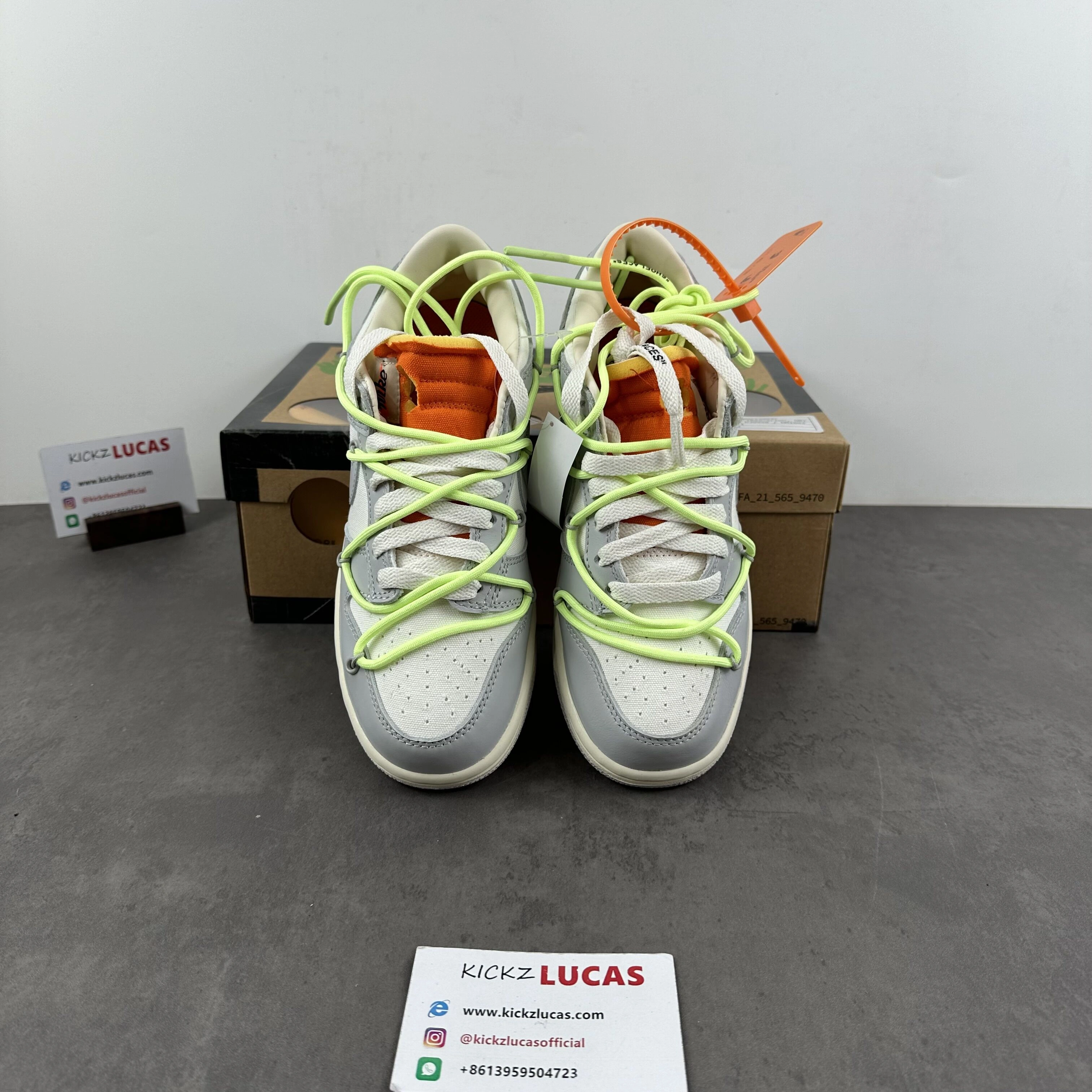 SmartChoice Dunk Low Off-White Lot 43 DM1602- 461