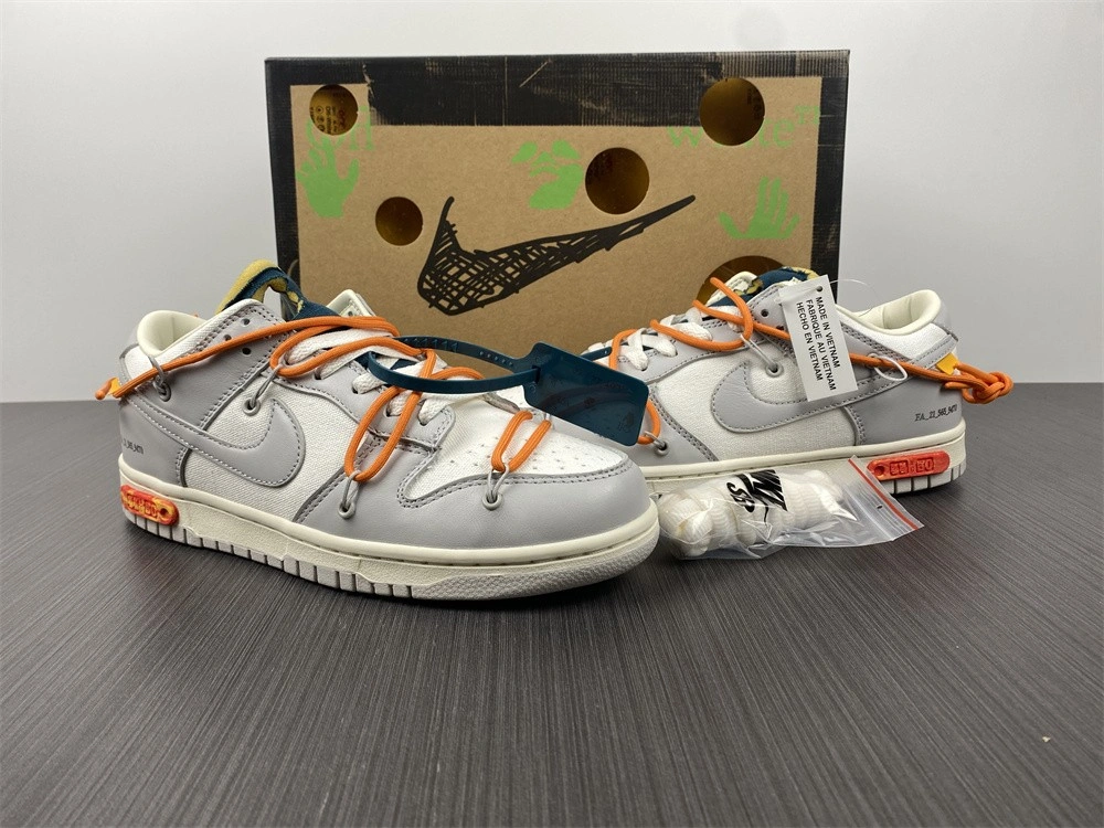 Dunk Low Off-White Lot 44 DM1602- Breathable 435