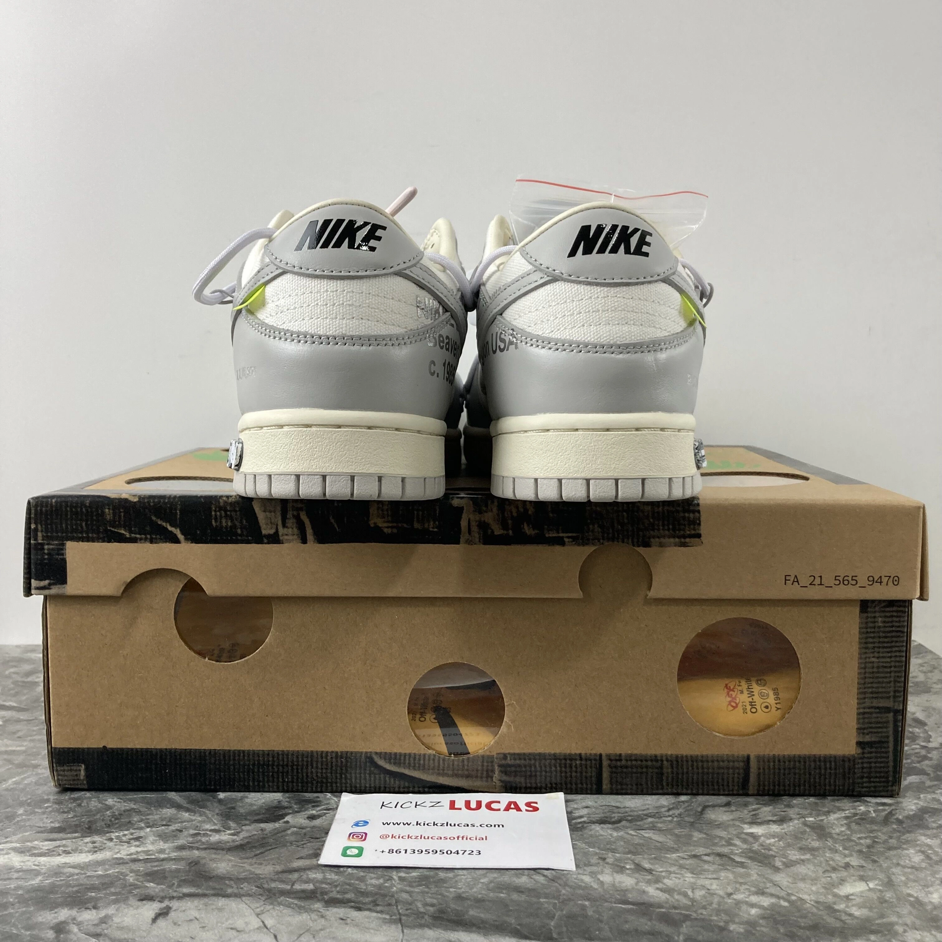 TimelessDesign Dunk Low Off-White Lot 49 DM1602- 483