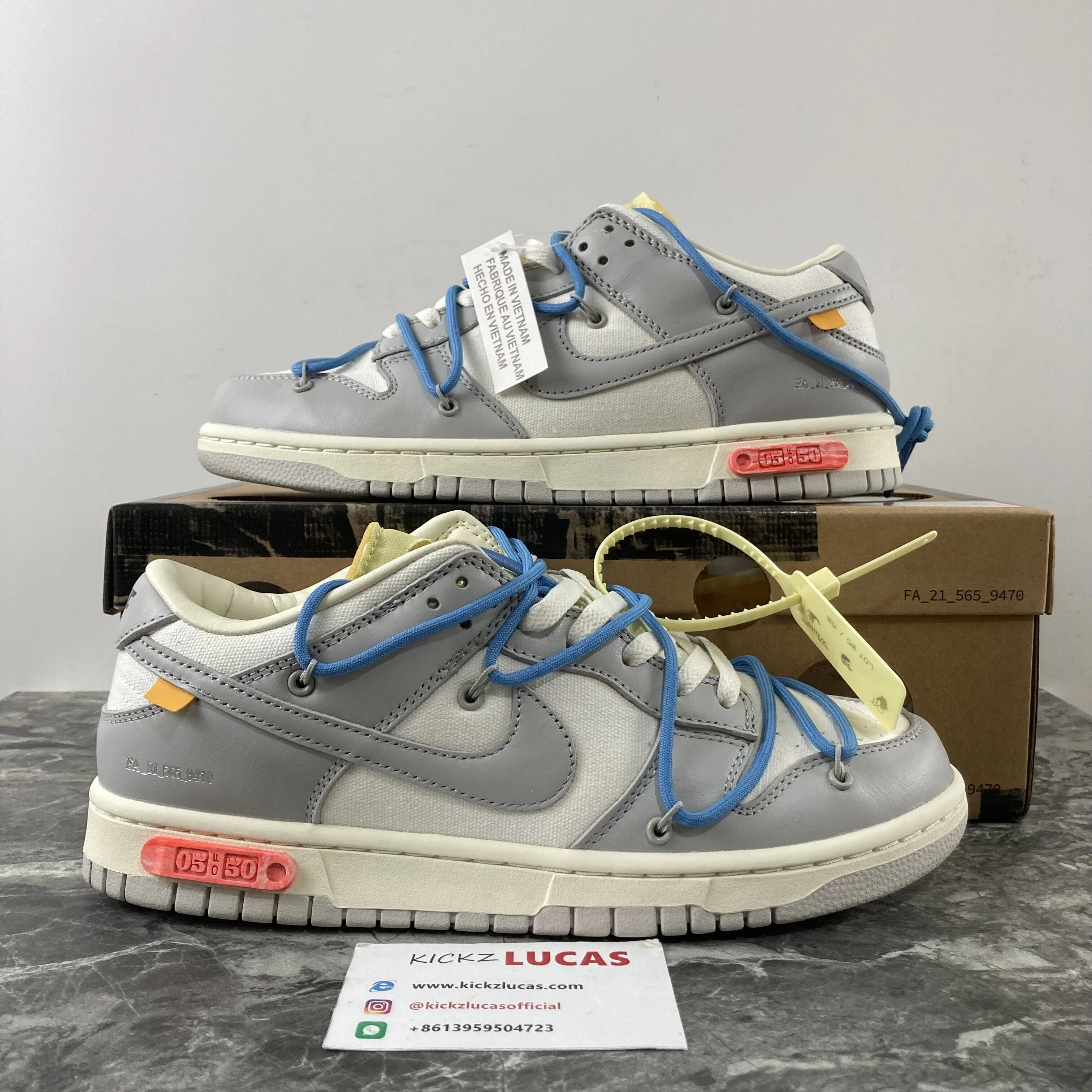 Dunk Low Off-White Lot 5 DM1602- TechFriendly 451