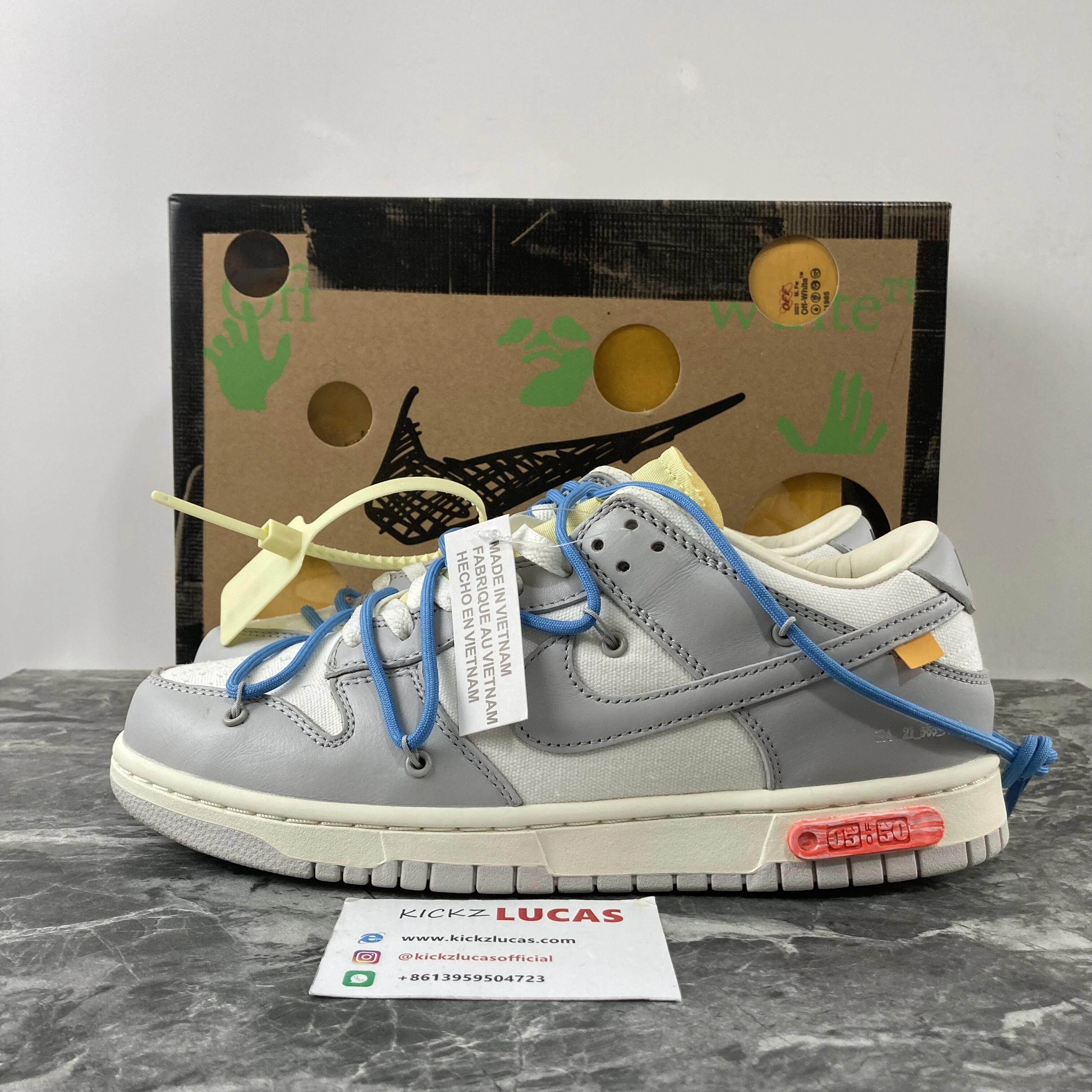 Dunk Low Off-White Lot 5 DM1602- TechFriendly 451