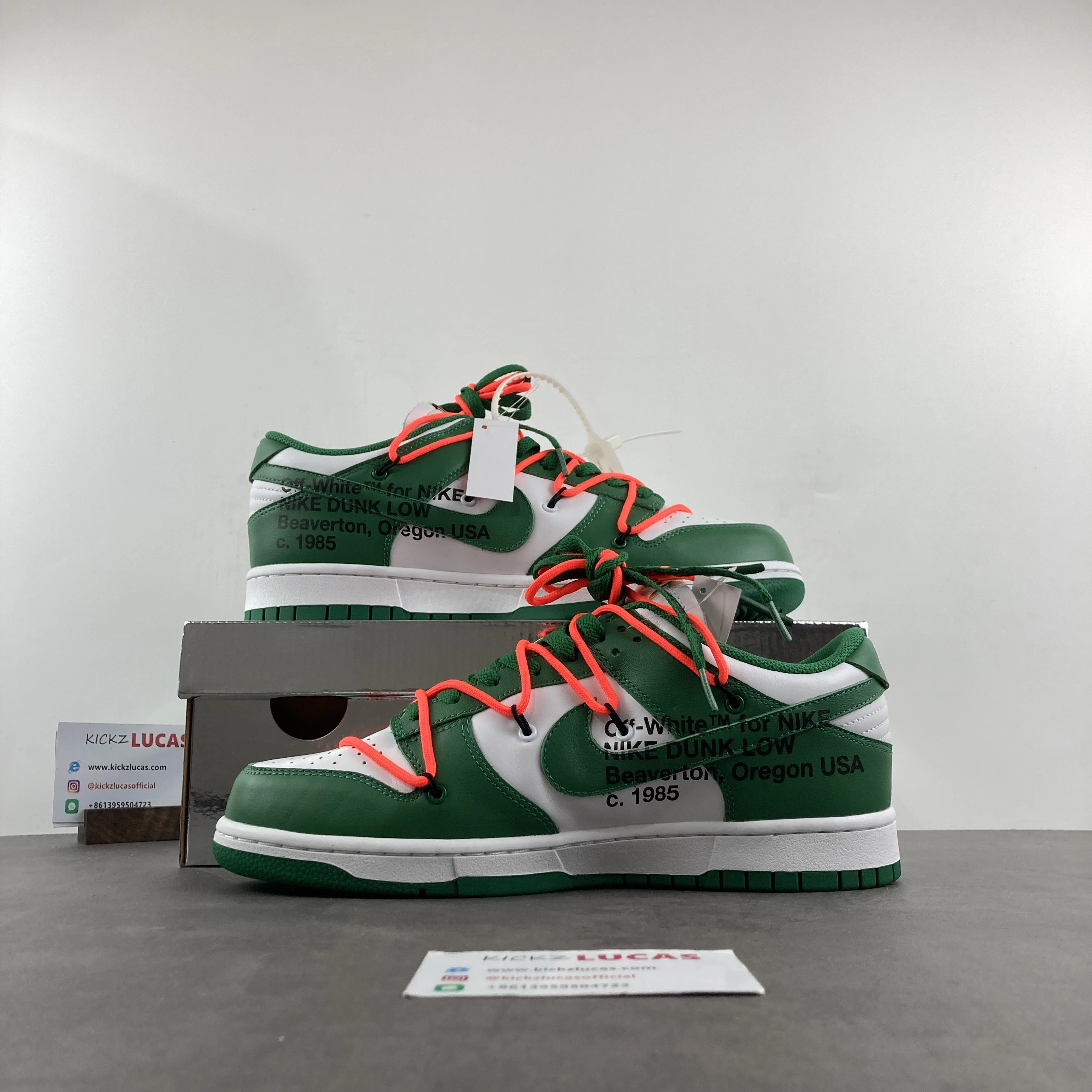 TechFriendly Dunk Low Off-White Pine Green CT0856- 629