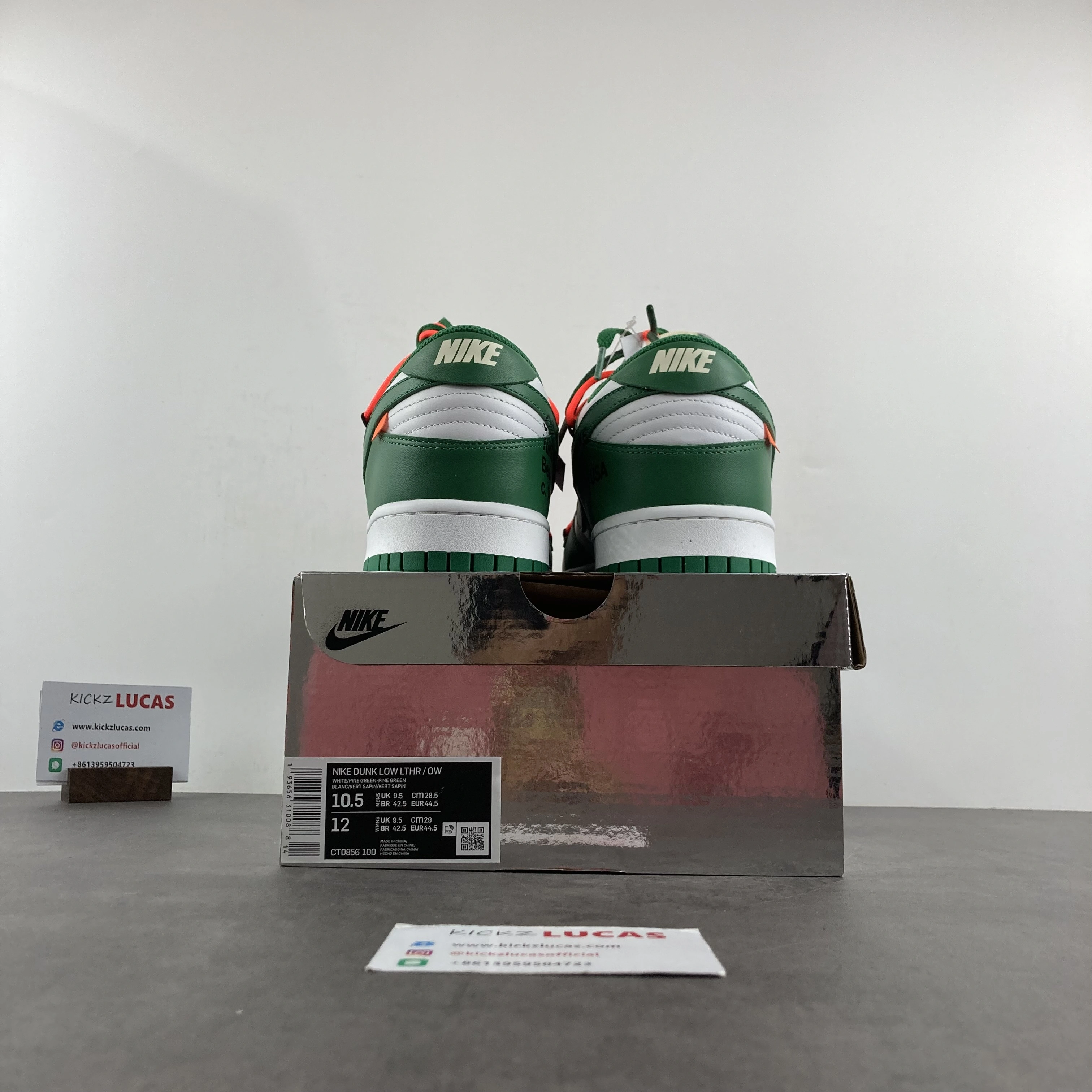 TechFriendly Dunk Low Off-White Pine Green CT0856- 629