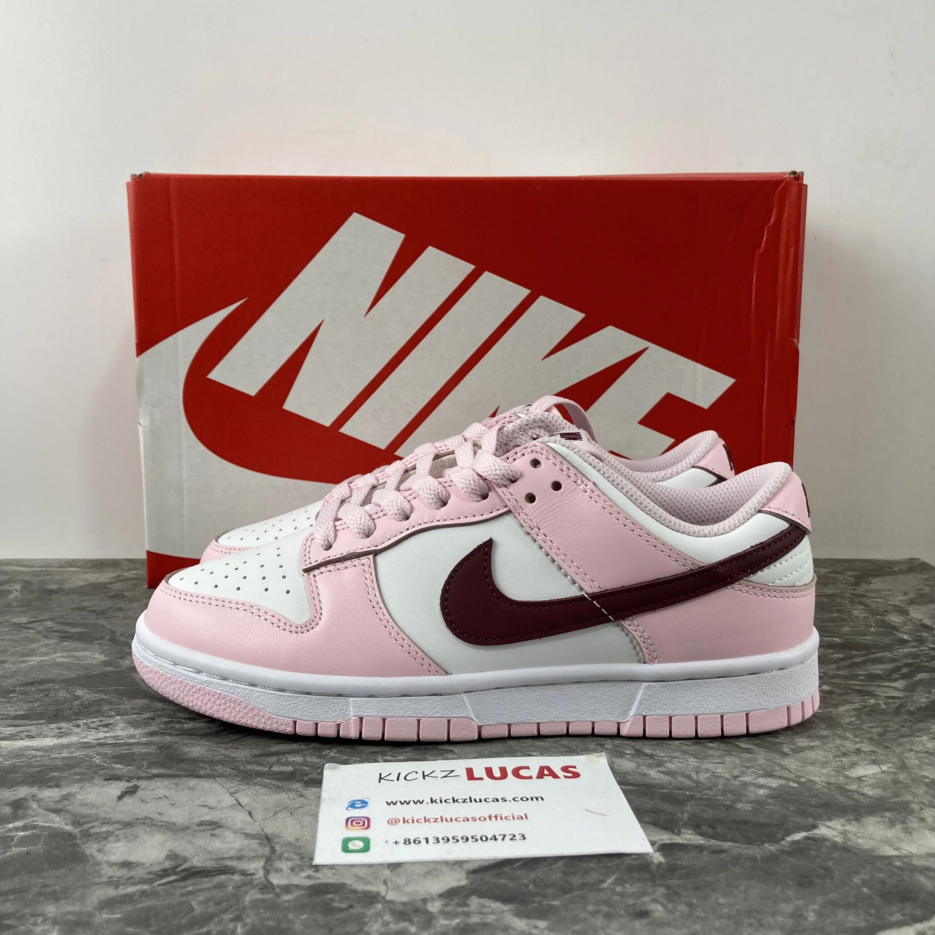 Dunk Low Pink Foam Red White CW1590- Modern 522