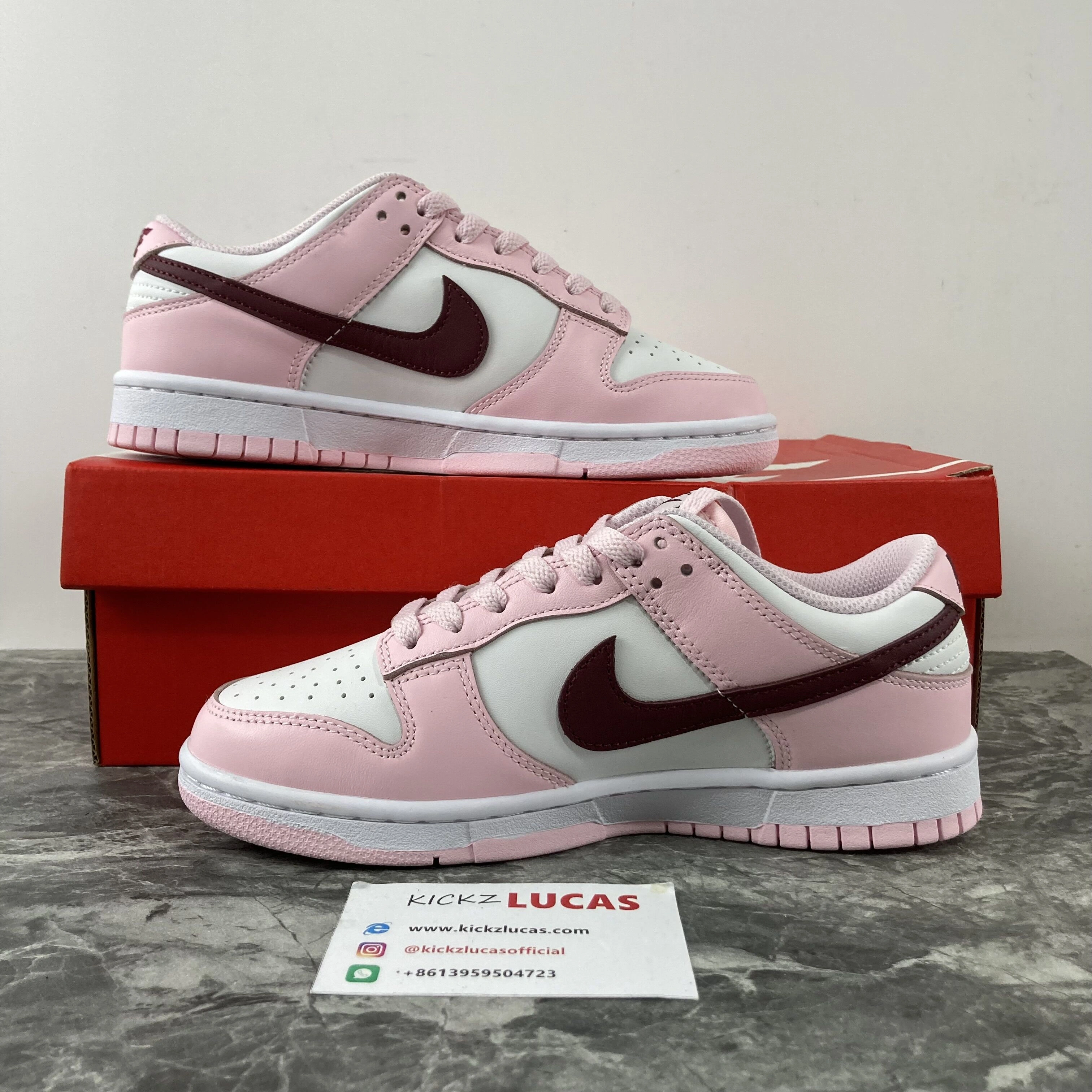 Dunk Low Pink Foam Red White CW1590- Modern 522