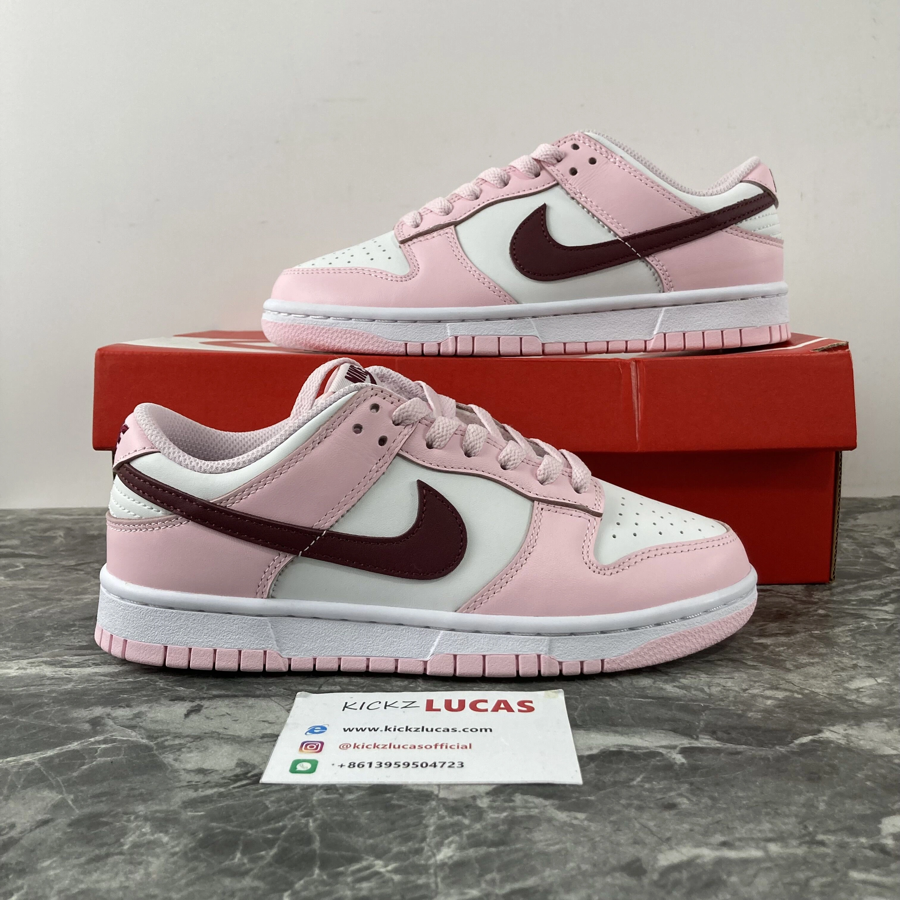 Dunk Low Pink Foam Red White CW1590- Modern 522
