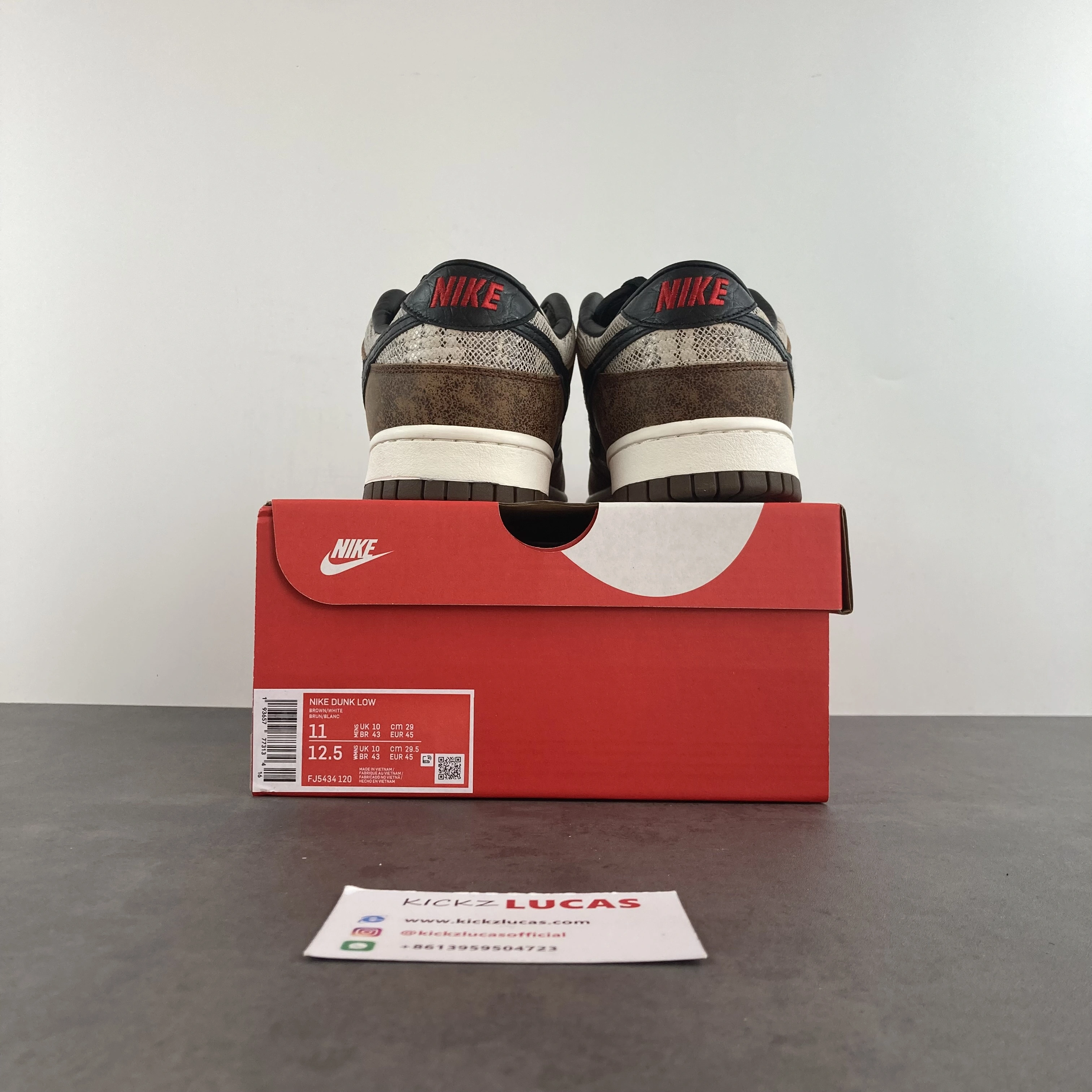 Casual Dunk Low  CO.JP Brown Snakeskin FJ5434- 189