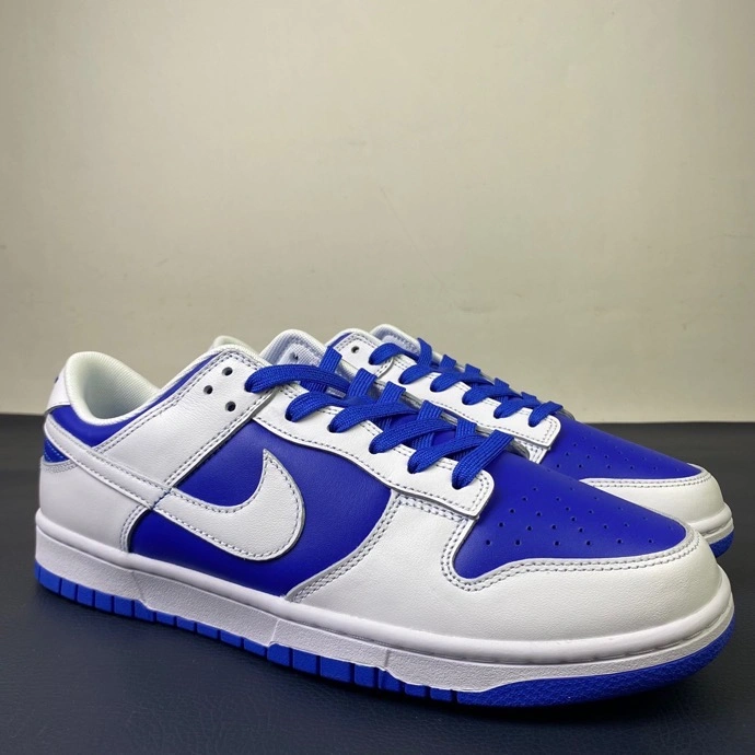 Fashionable Dunk Low Racer Blue White DD1391- 384