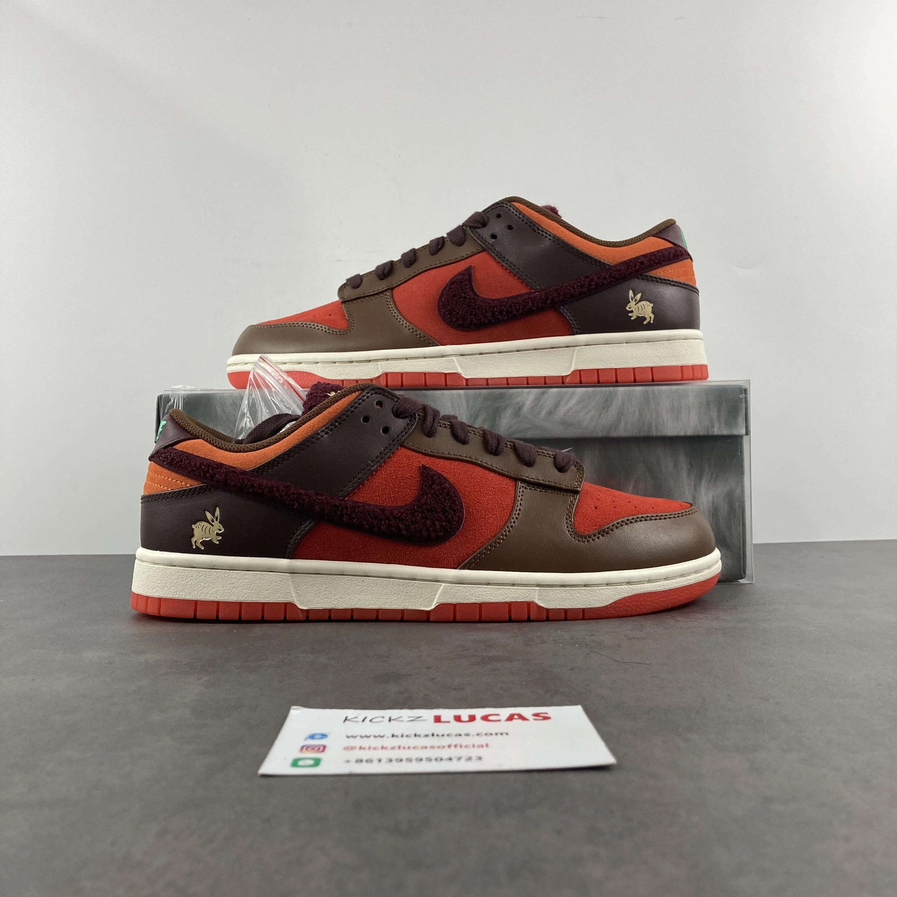 Dunk Low Retro PRM Year of the Rabbit Light Crimson FD4203- Breathable 203