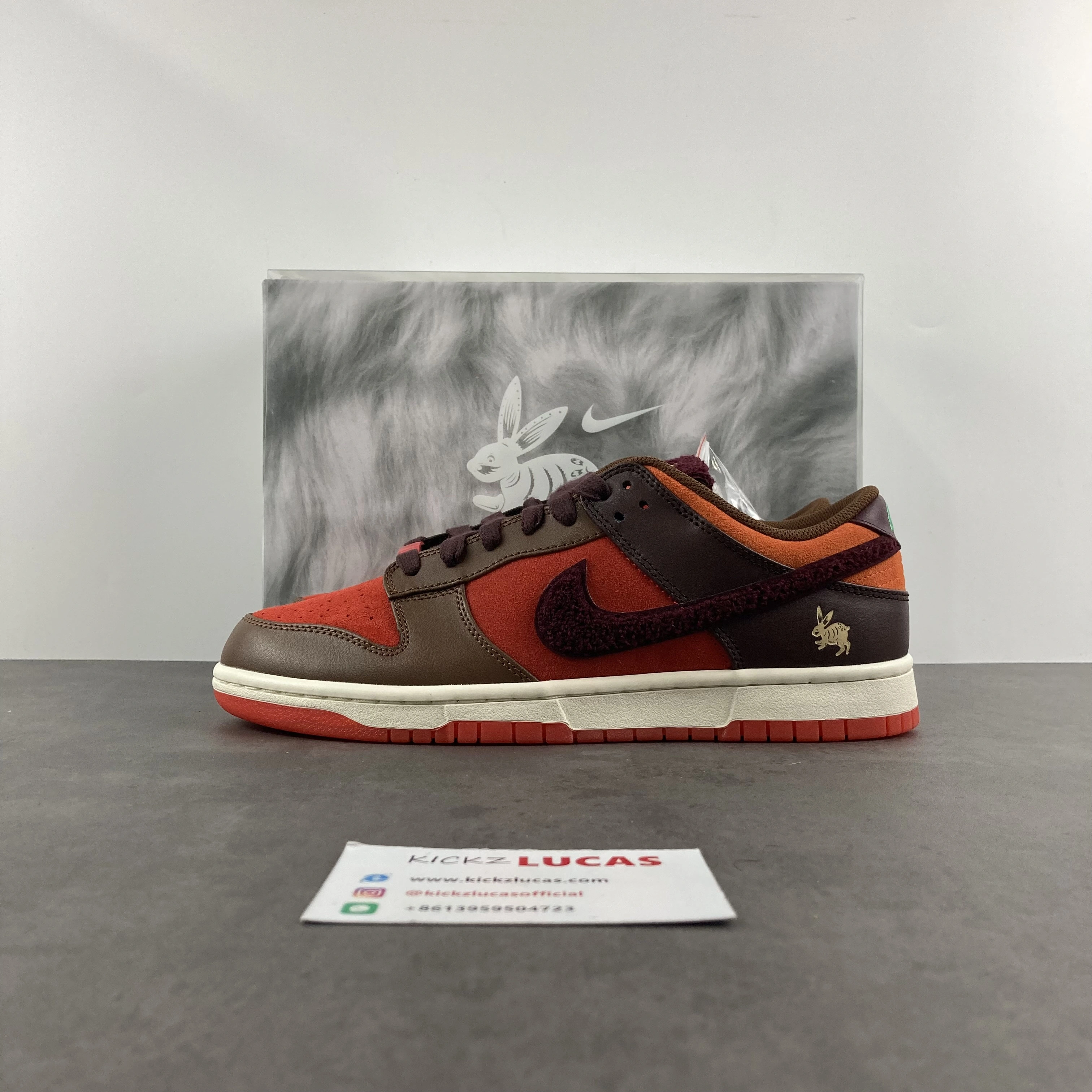 Dunk Low Retro PRM Year of the Rabbit Light Crimson FD4203- Breathable 203