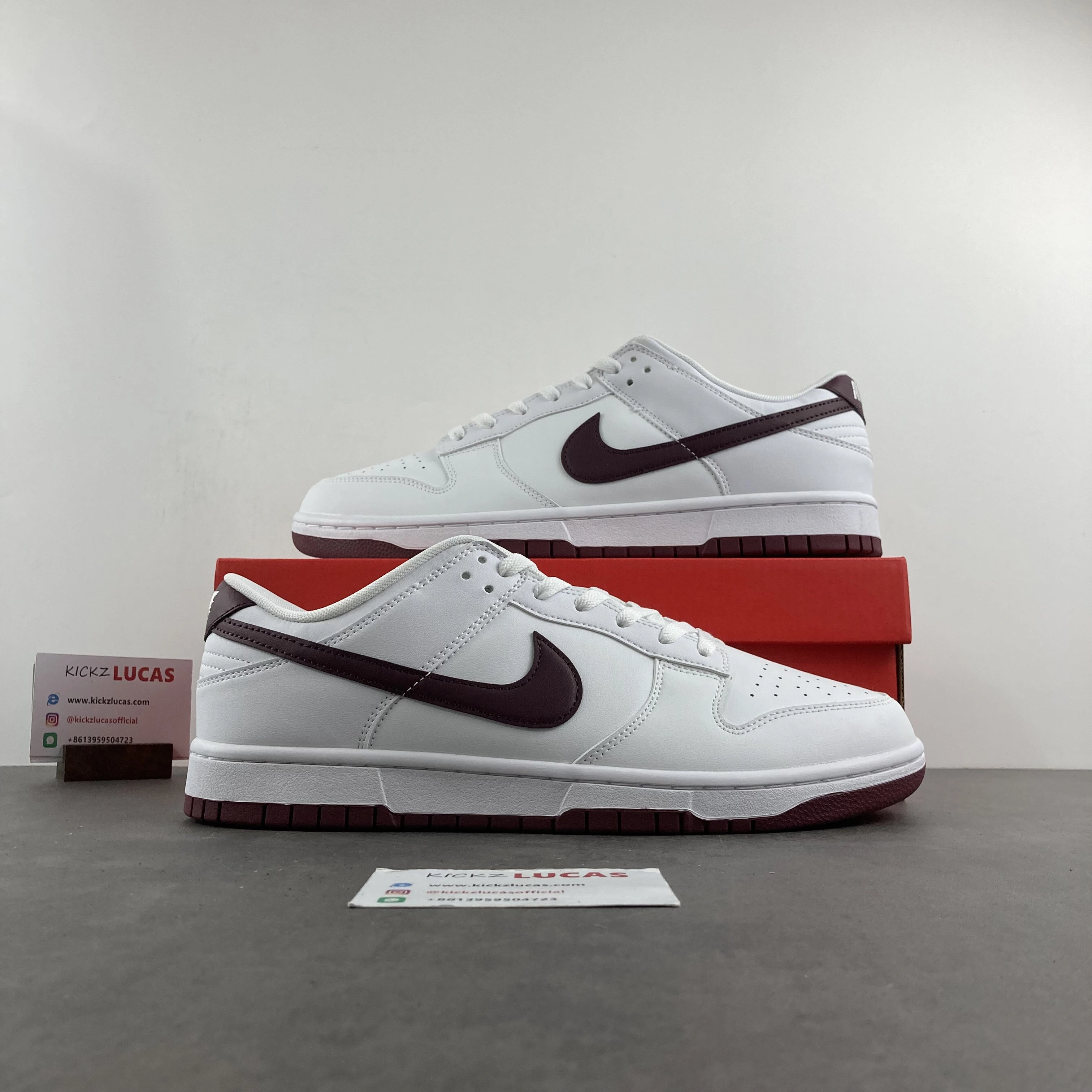 Lightweight Dunk Low Retro White Night Maroon DV0831- 166