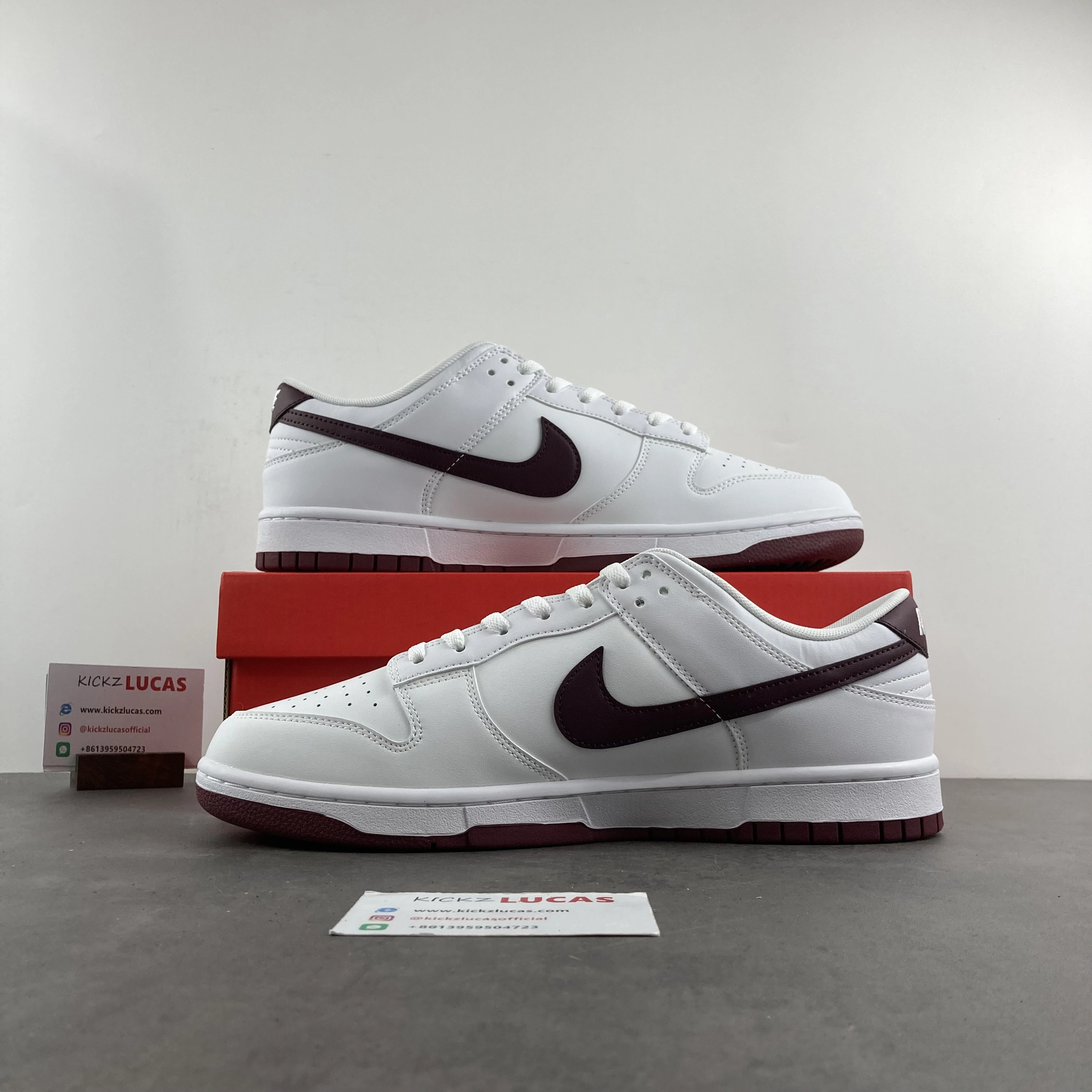 Lightweight Dunk Low Retro White Night Maroon DV0831- 166