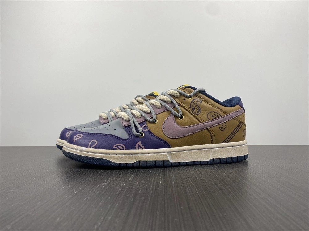 SoftTouch Dunk Low Retro customize Paisley Vibe DD1391- 412