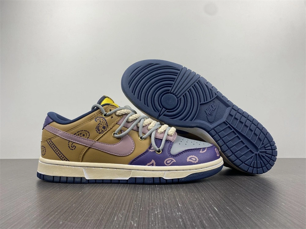 SoftTouch Dunk Low Retro customize Paisley Vibe DD1391- 412