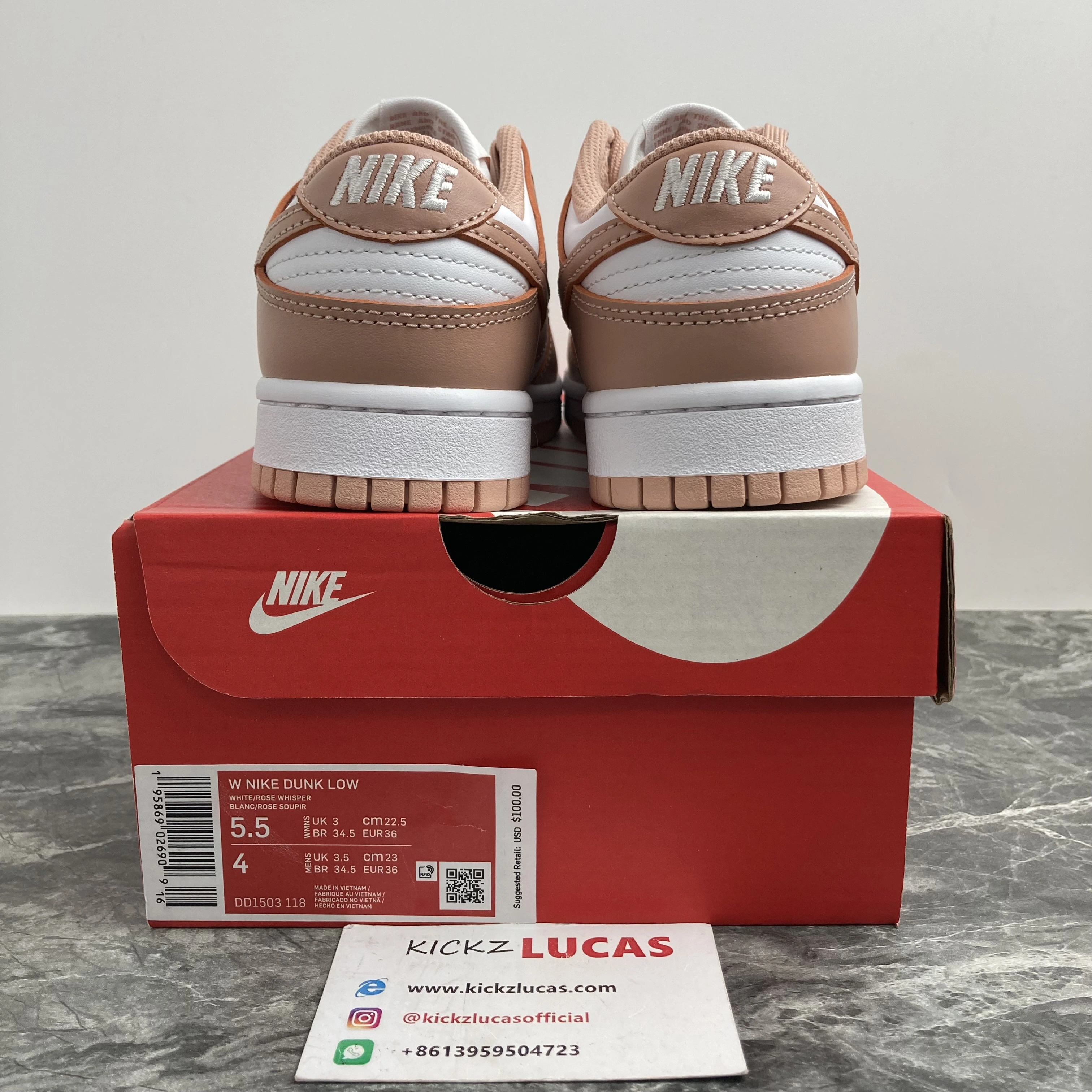 Sophisticated Dunk Low Rose Whisper DD1503- 369