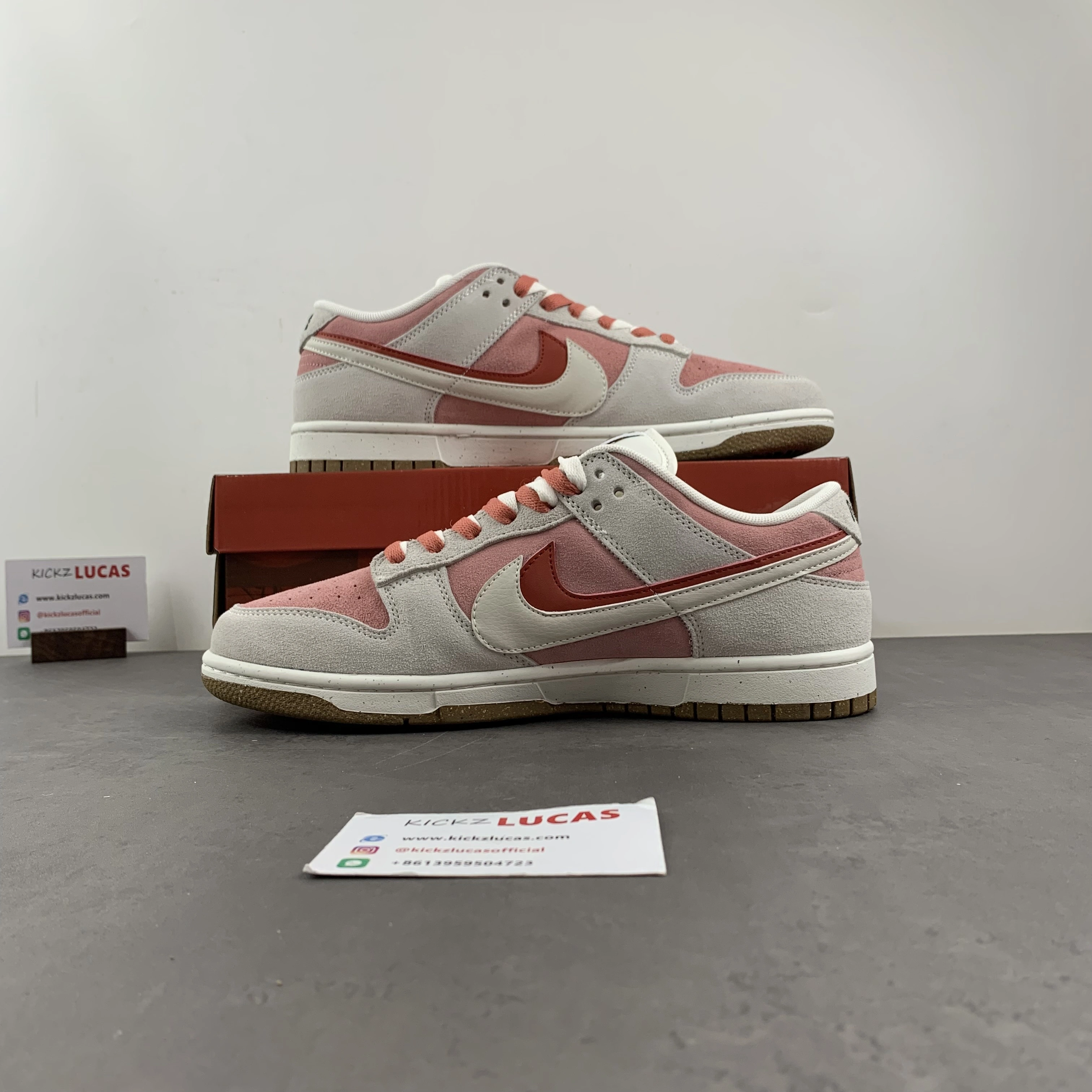 Popular Dunk Low SE 85 Double Swoosh Pink Red DO9457- 32