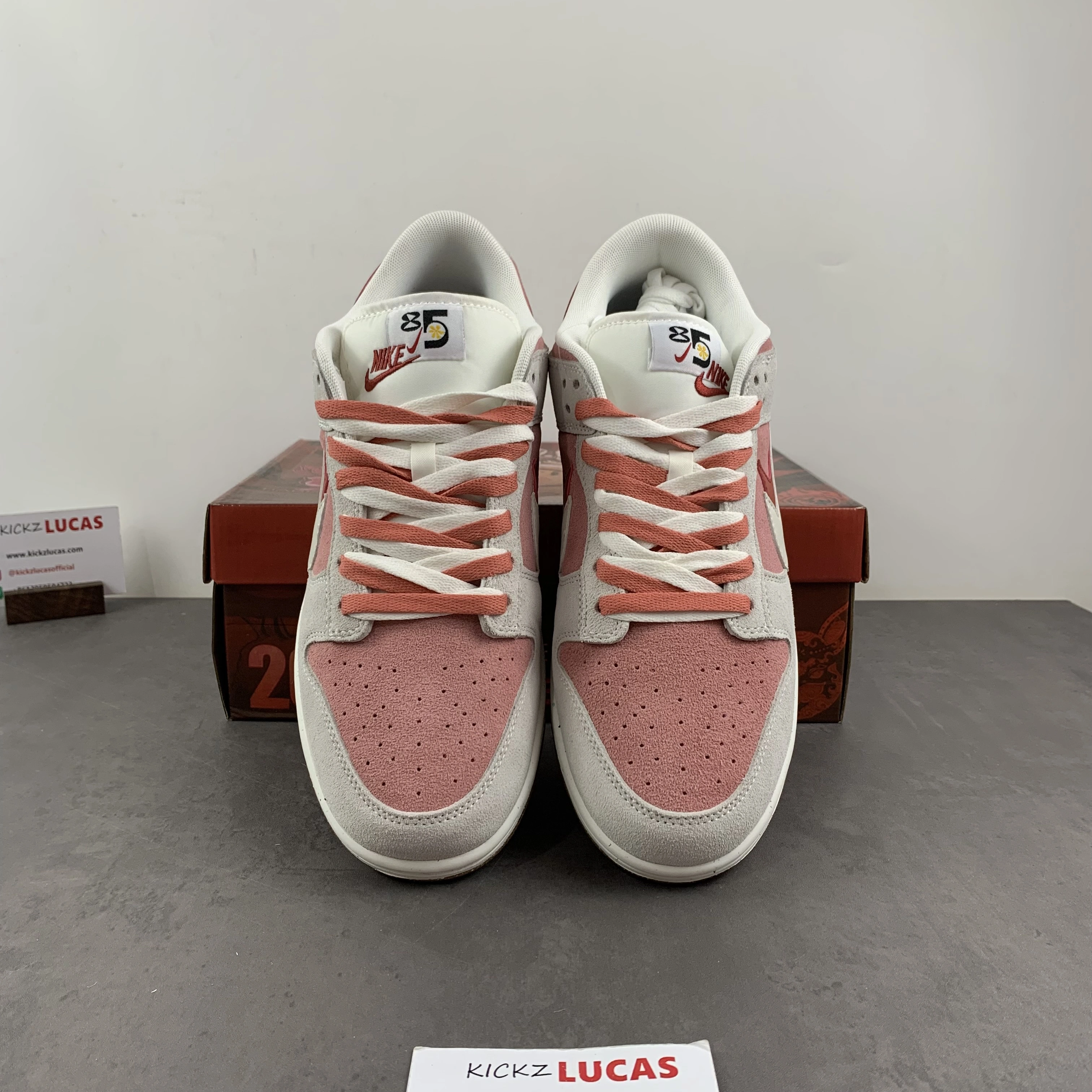 Popular Dunk Low SE 85 Double Swoosh Pink Red DO9457- 32